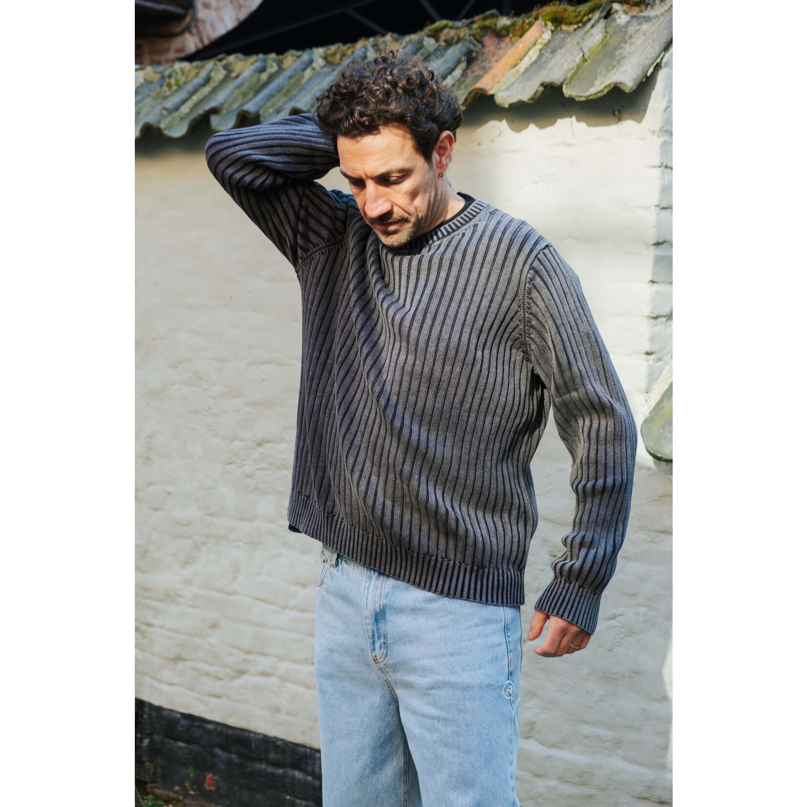 Samsoe & Samsoe Samsoe Samsoe Saroman rib sweater washed black