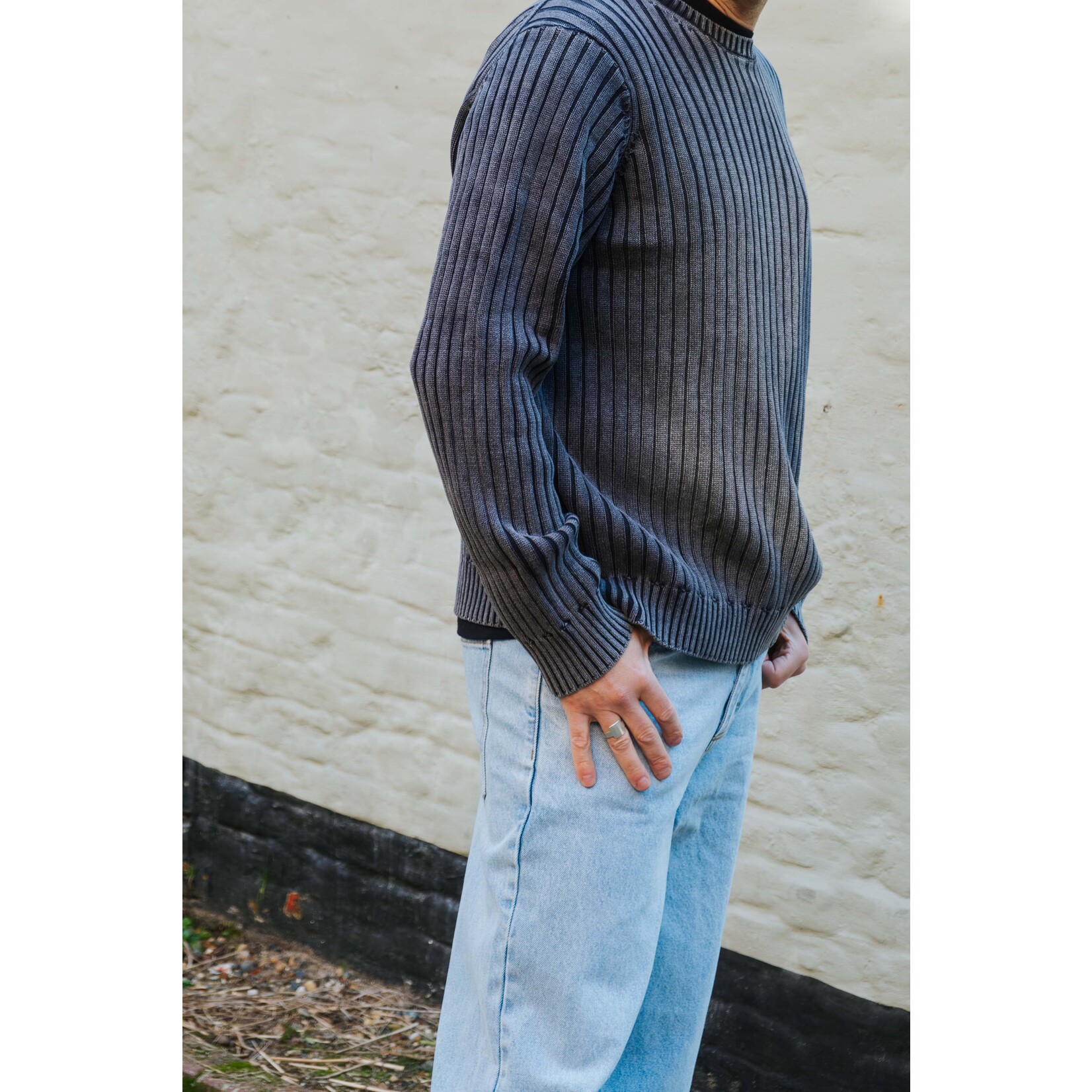 Samsoe & Samsoe Samsoe Samsoe Saroman rib sweater washed black