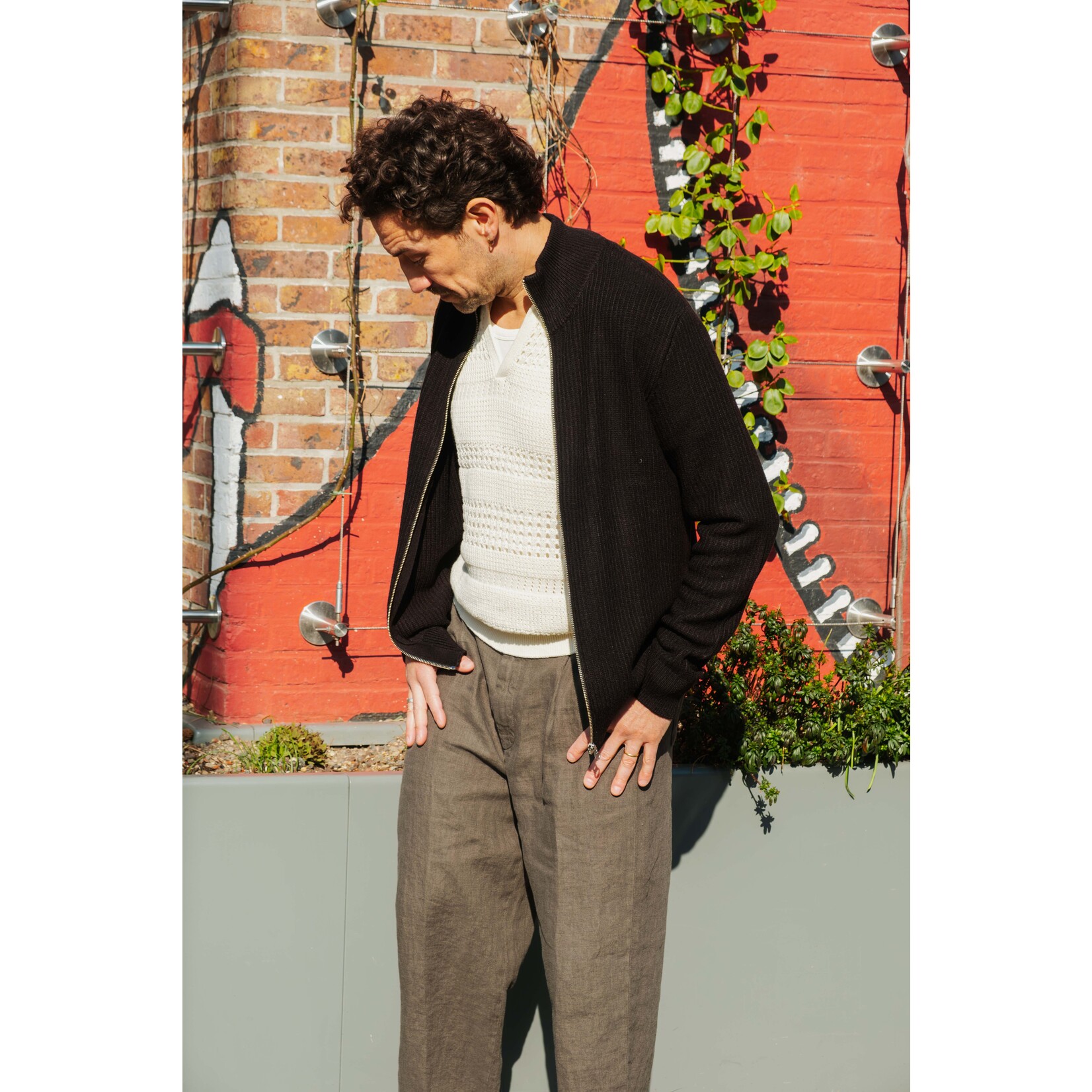 Samsoe & Samsoe Samsoe Samsoe Sadem zip cardigan black