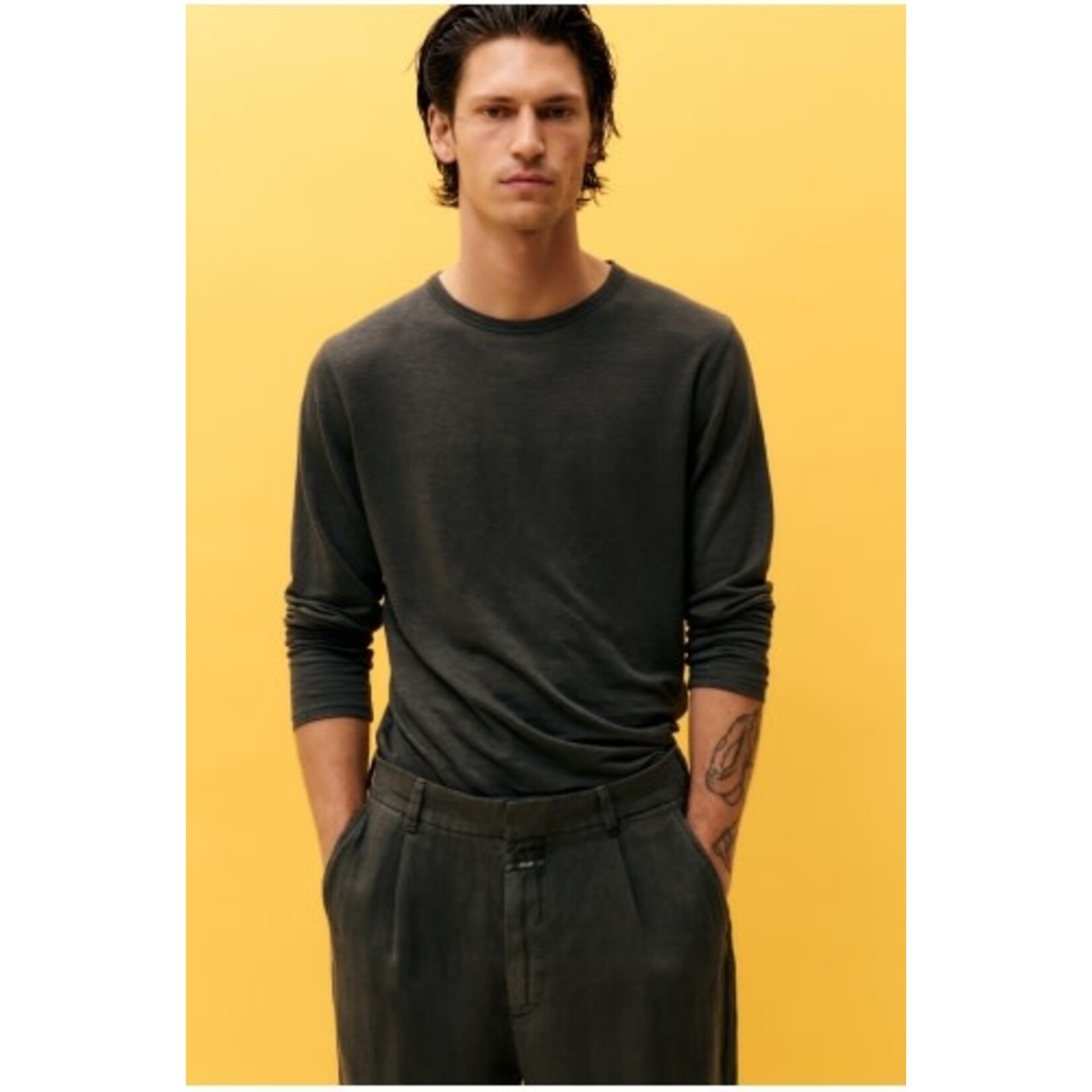 Closed Closed Long Sleeve T-shirt Pepper Grey