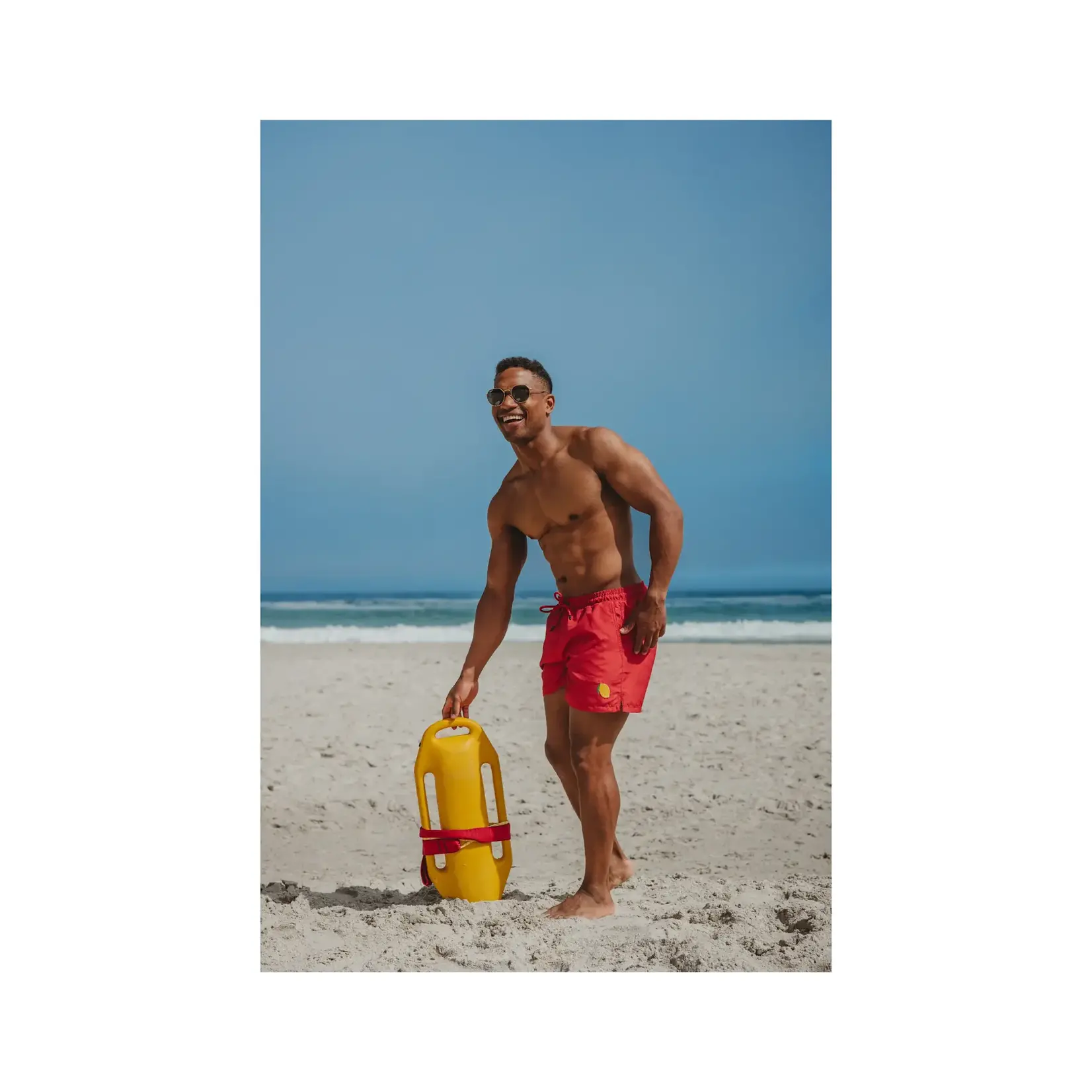 Narwal swim Lemon Plain Red