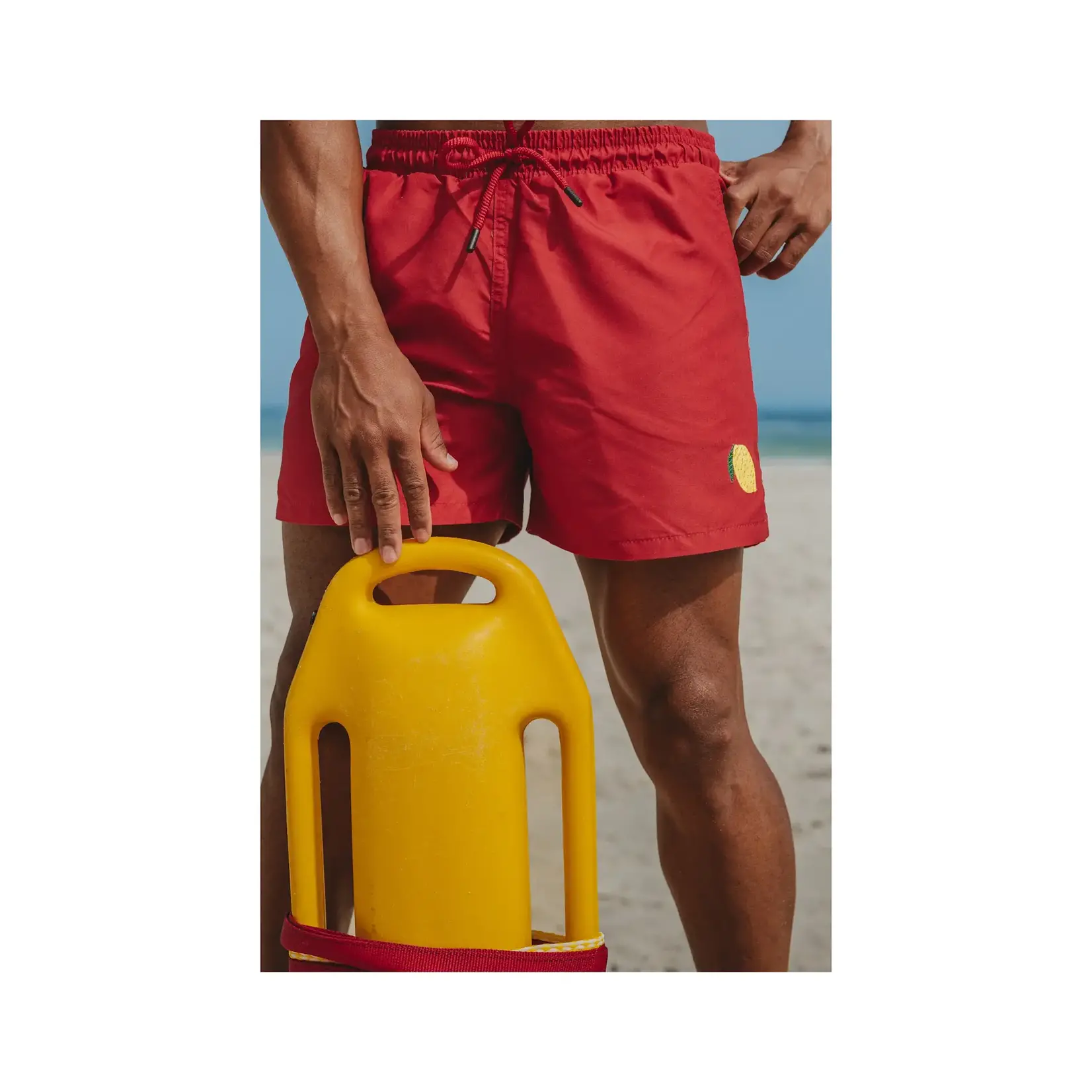 Narwal swim Lemon Plain Red