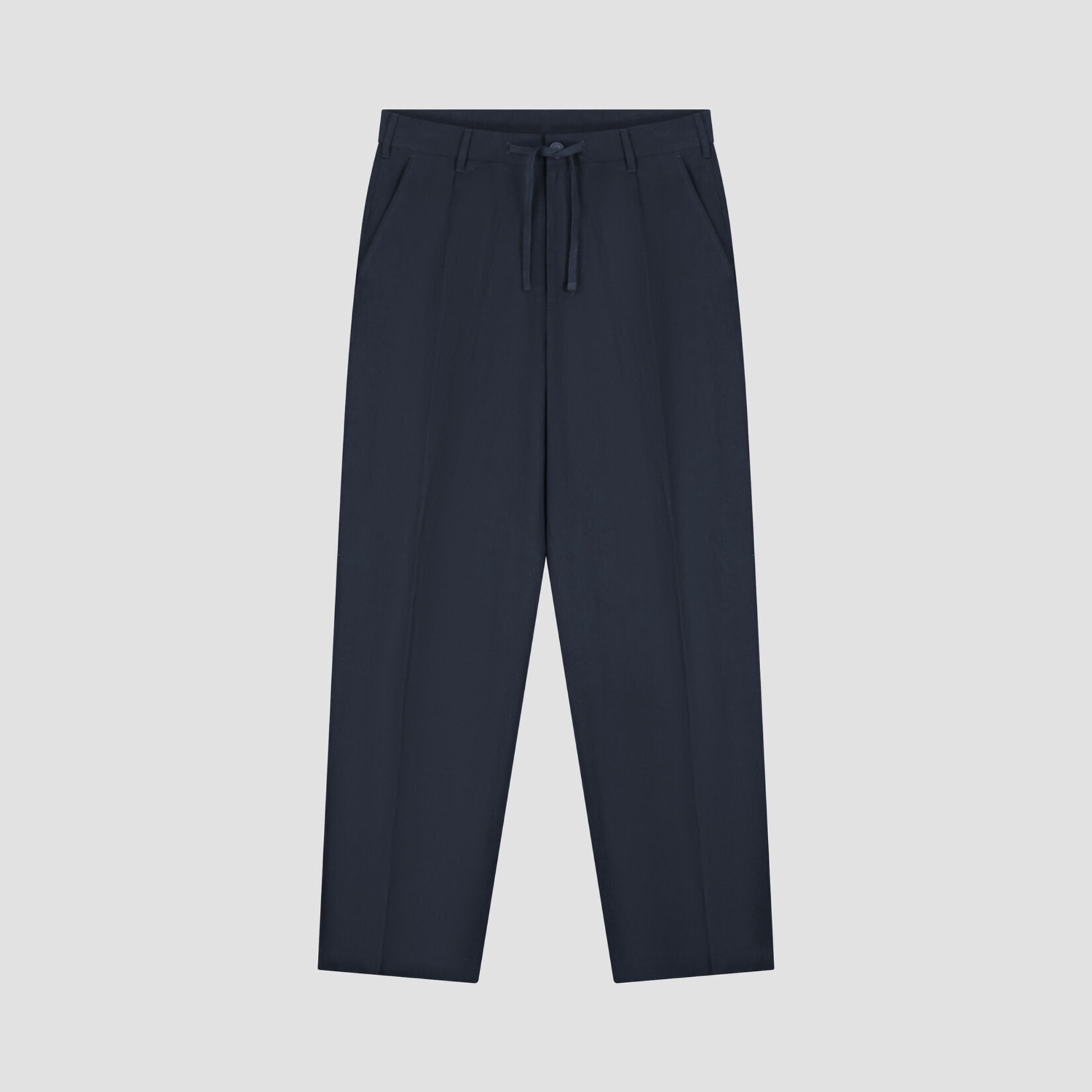 Olaf Hussein Olaf Cotton Linen Trousers Navy