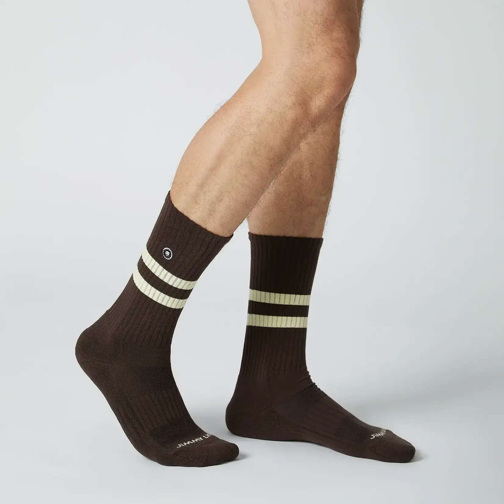 Jimmy Lion JL Athletic Essentials Stripes Espresso brown