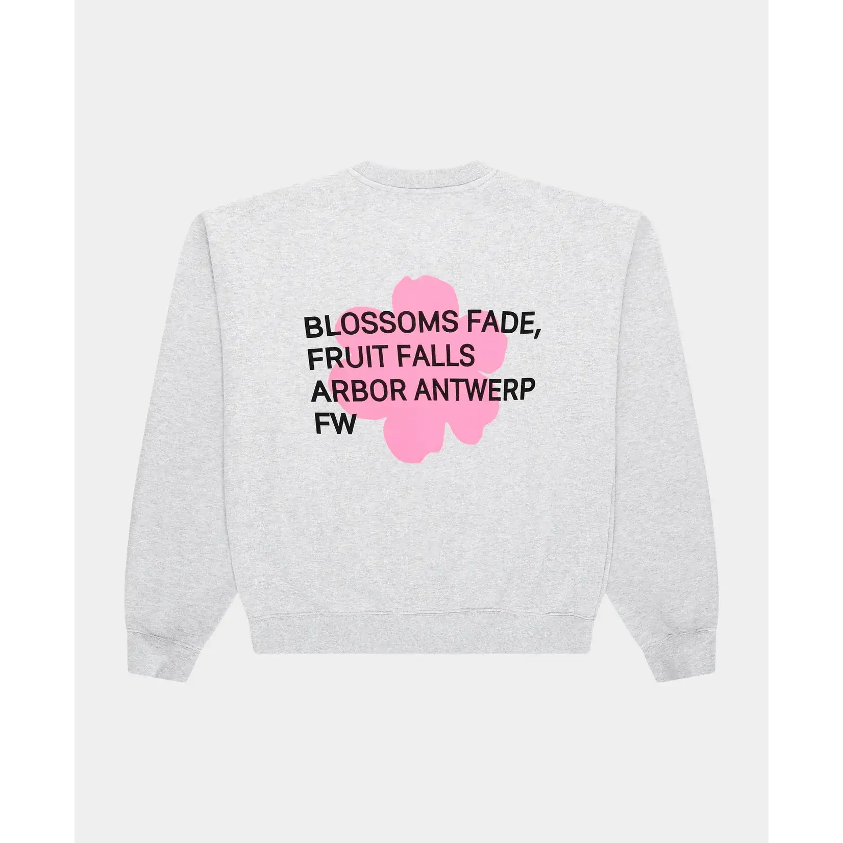 Arbor Antwerp Arbor Pink Blossoms crewneck grey