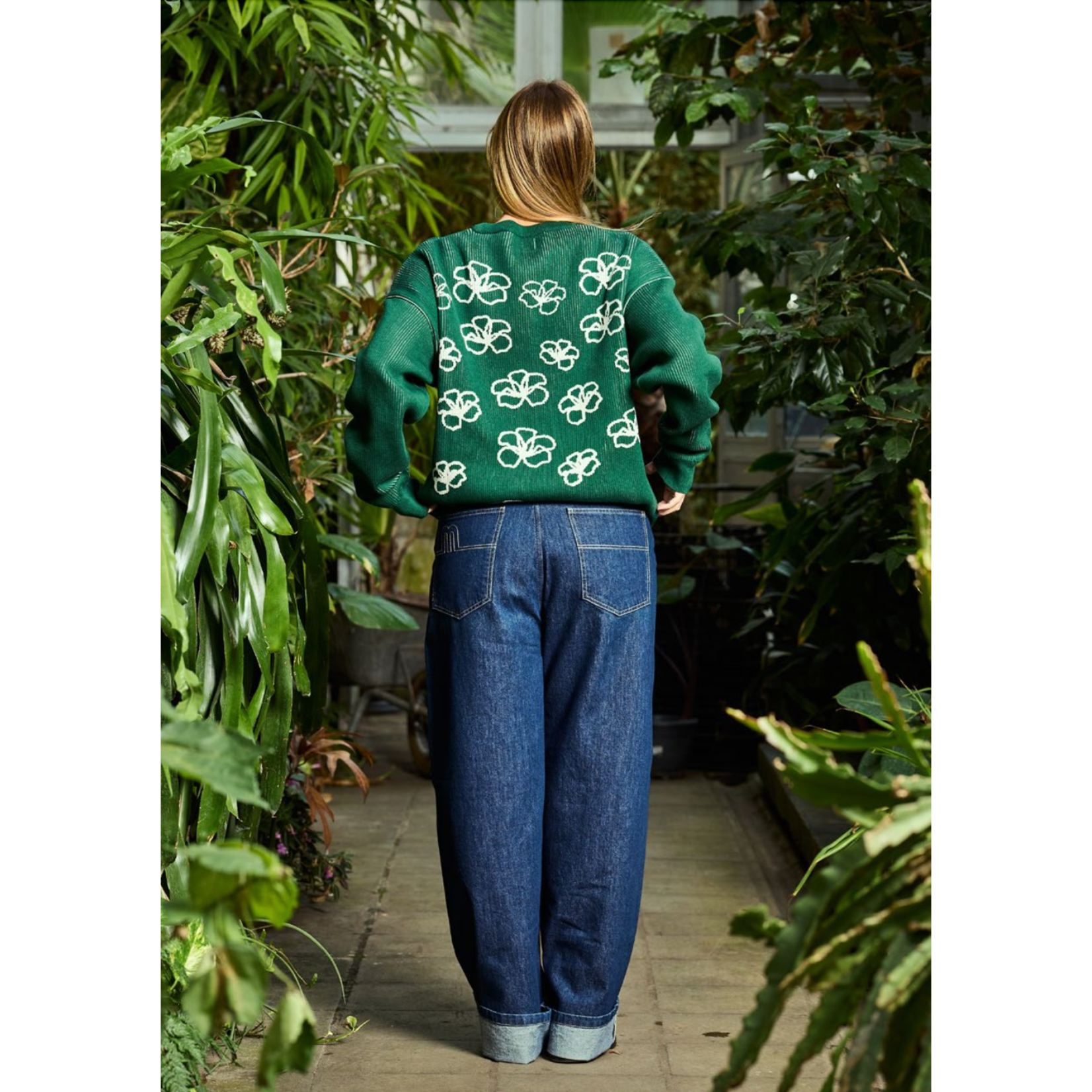 Arbor Antwerp Arbor Ribbed Flower knit green