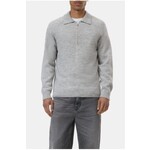 Closed Closed Knitted Polo Jumper Light Grey Melange