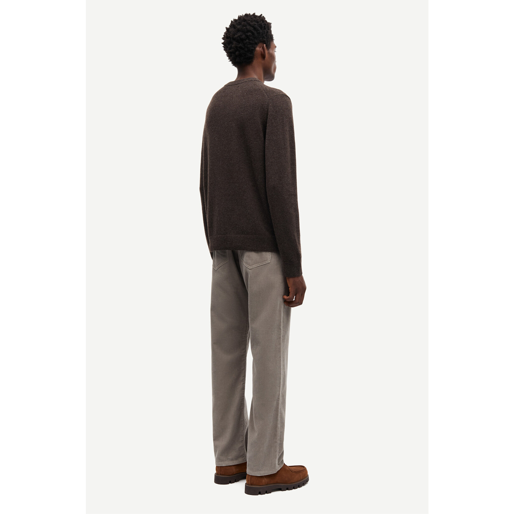 Samsoe & Samsoe Samsoe Samsoe Isak Knit sweater Turkish coffee