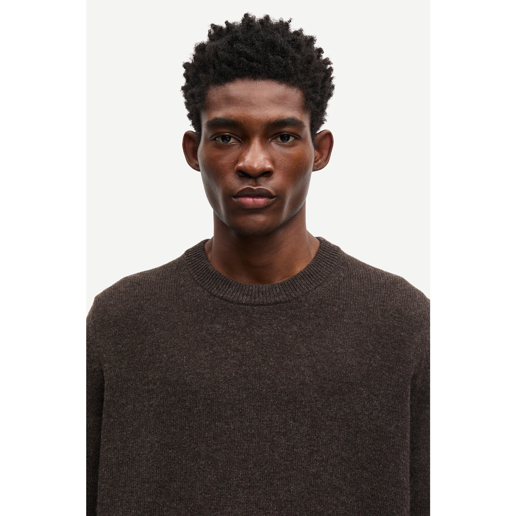Samsoe & Samsoe Samsoe Samsoe Isak Knit sweater Turkish coffee