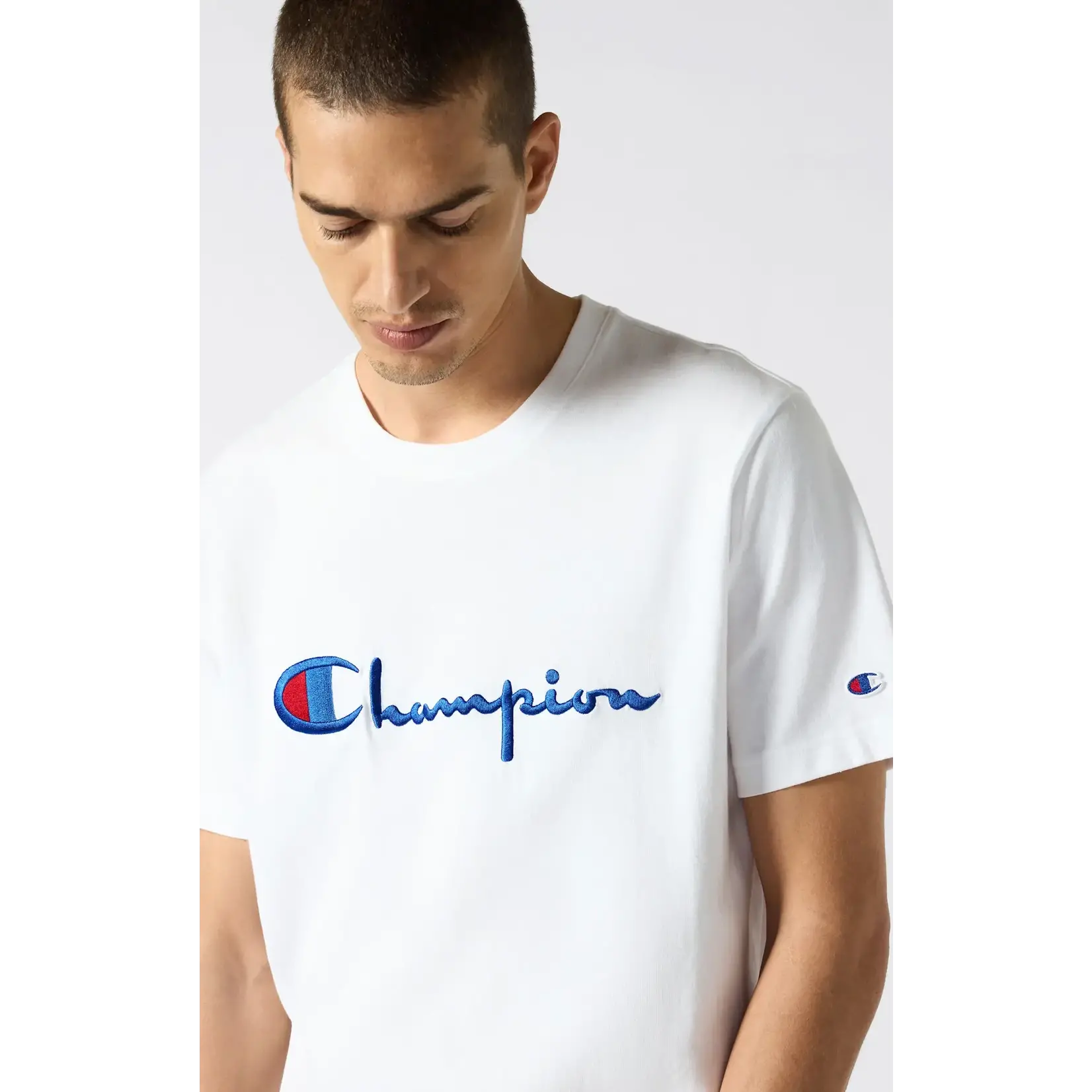 Champion Champion 221339 ss logo Tee white