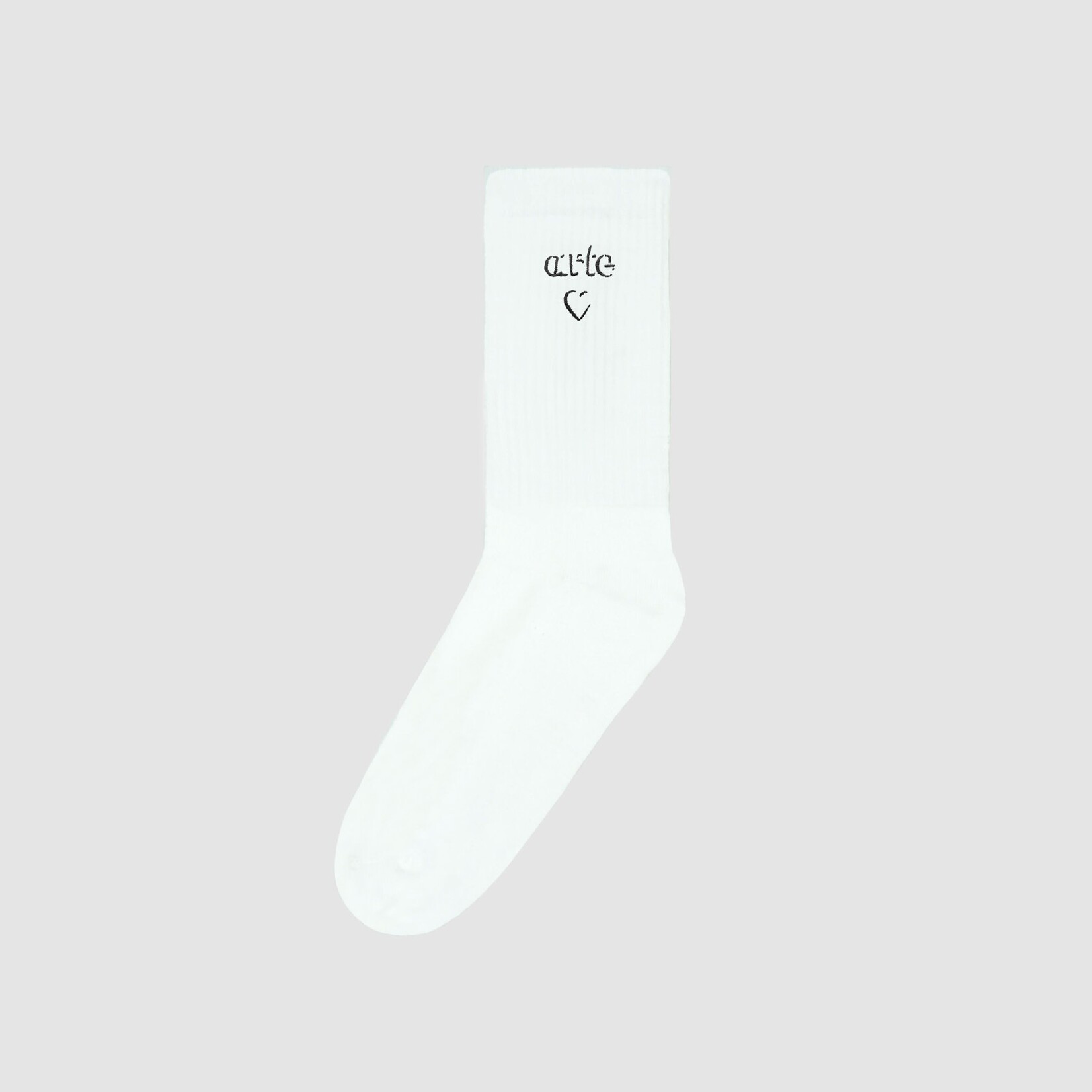 Arte Arte Heart logo socks aw25 white