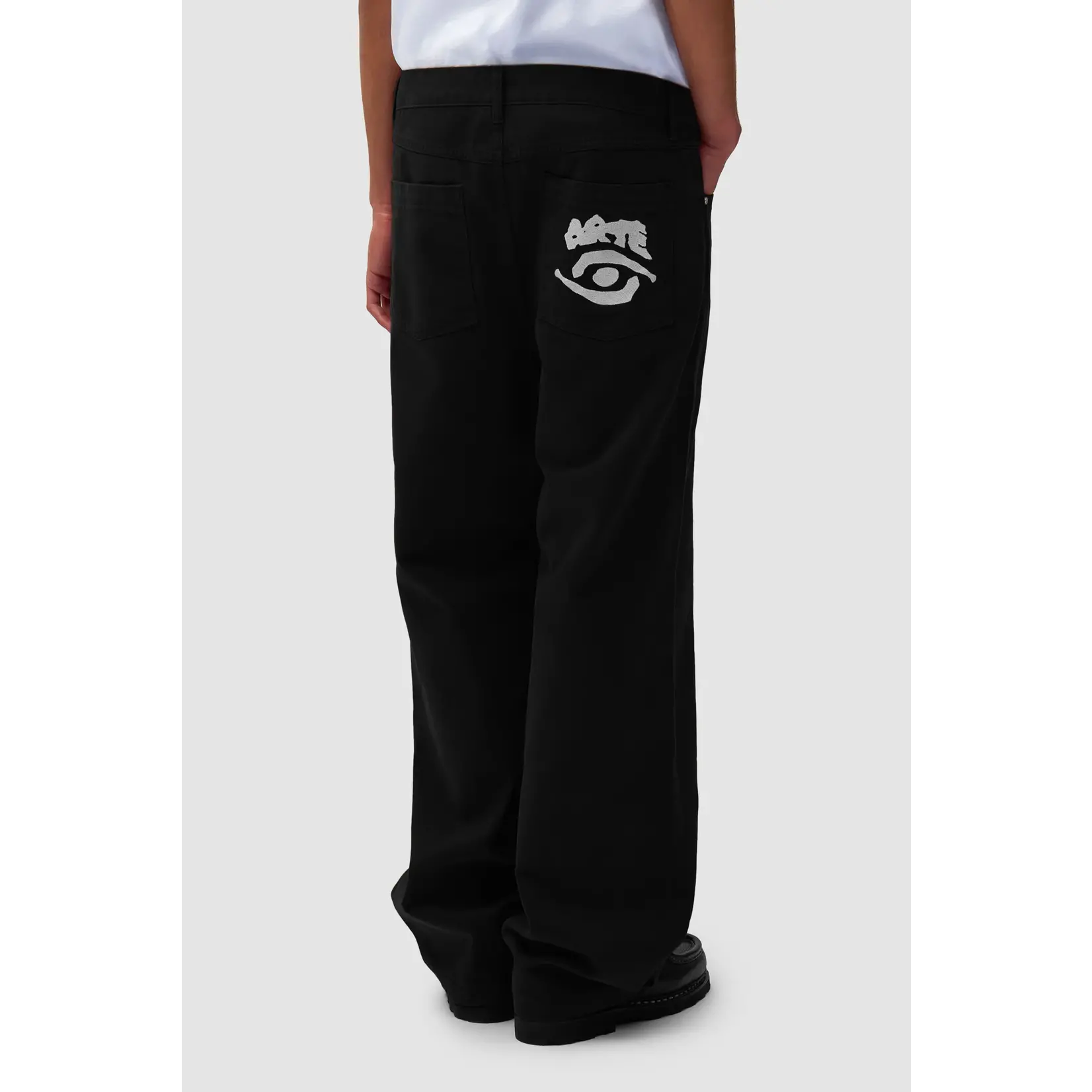 Arte Arte Back Pocket graphic pants aw25 black