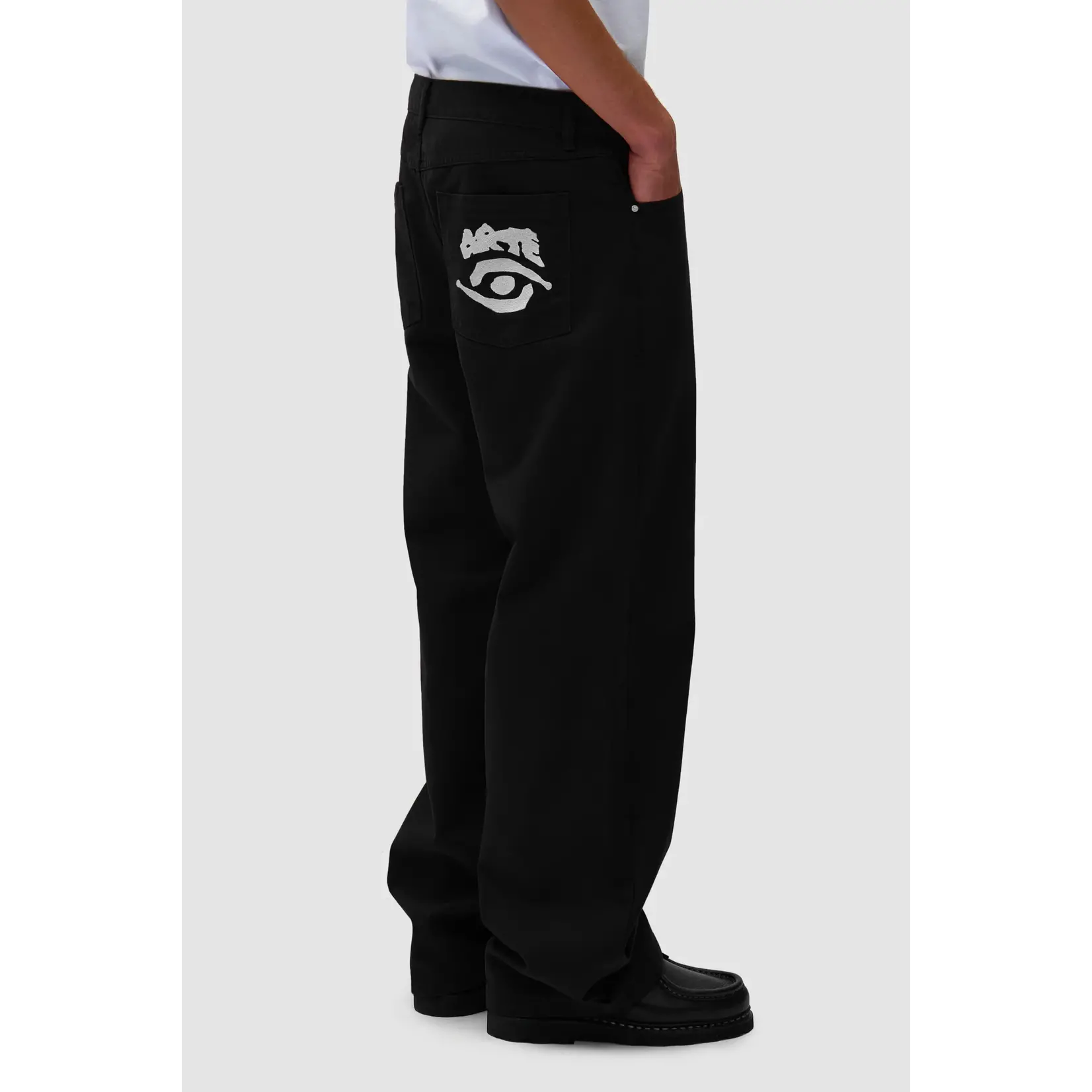 Arte Arte Back Pocket graphic pants aw25 black