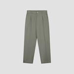 Olaf Hussein Olaf Regular Pleated pant smokey olive