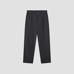 Olaf Hussein Olaf regular twill pleated pant charcoal