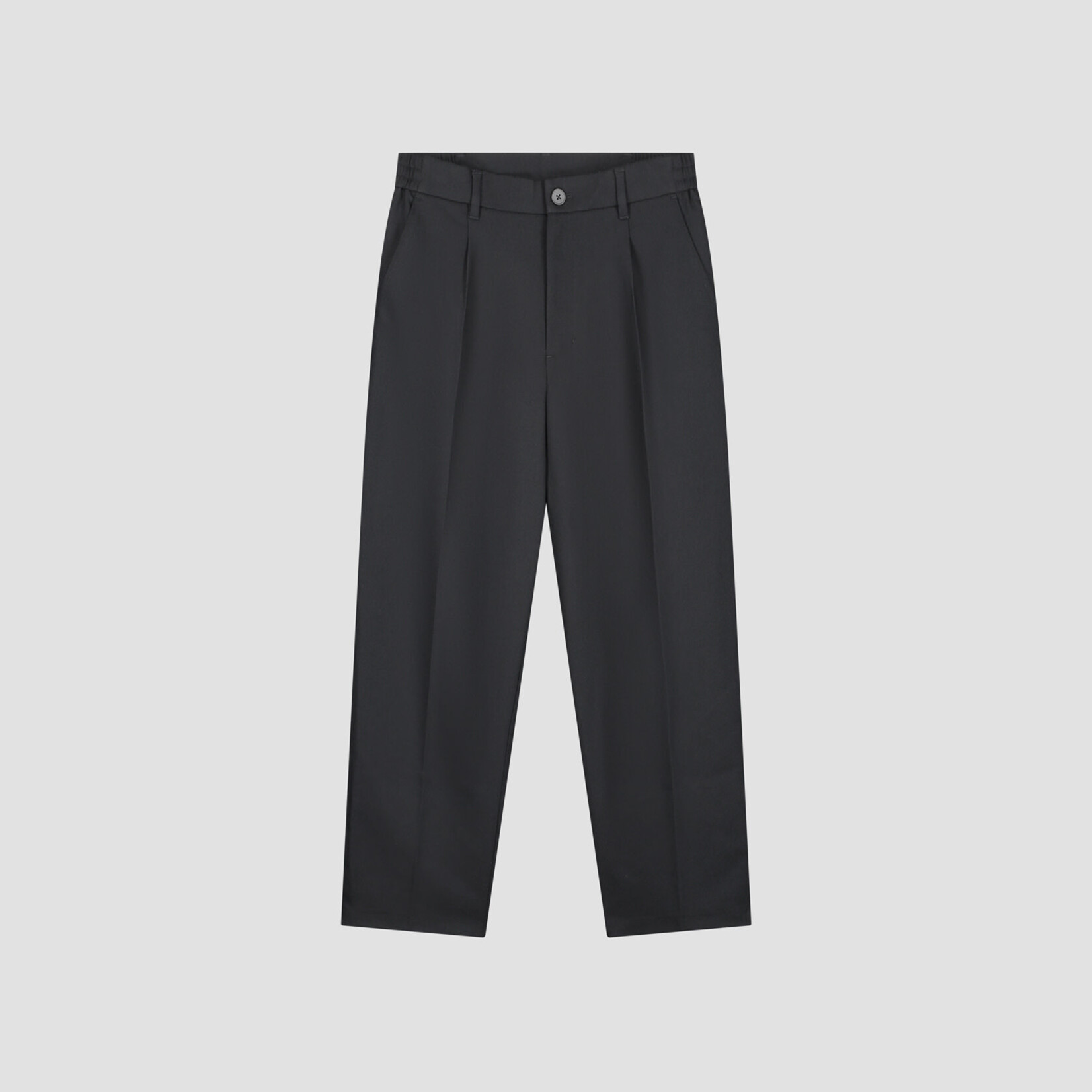 Olaf Hussein Olaf regular twill pleated pant charcoal