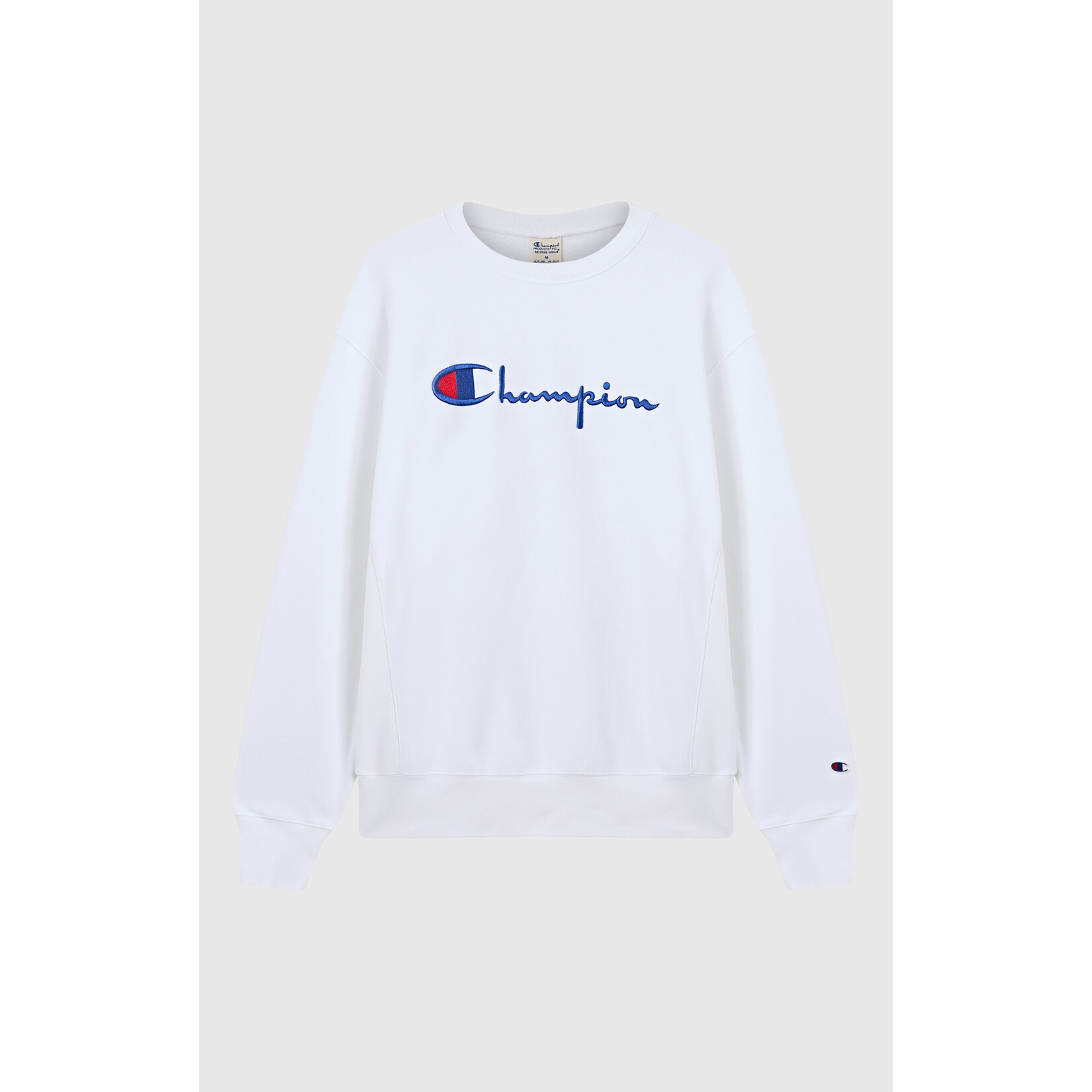 Champion Champion 221338 Crewneck logo sweatshirt white