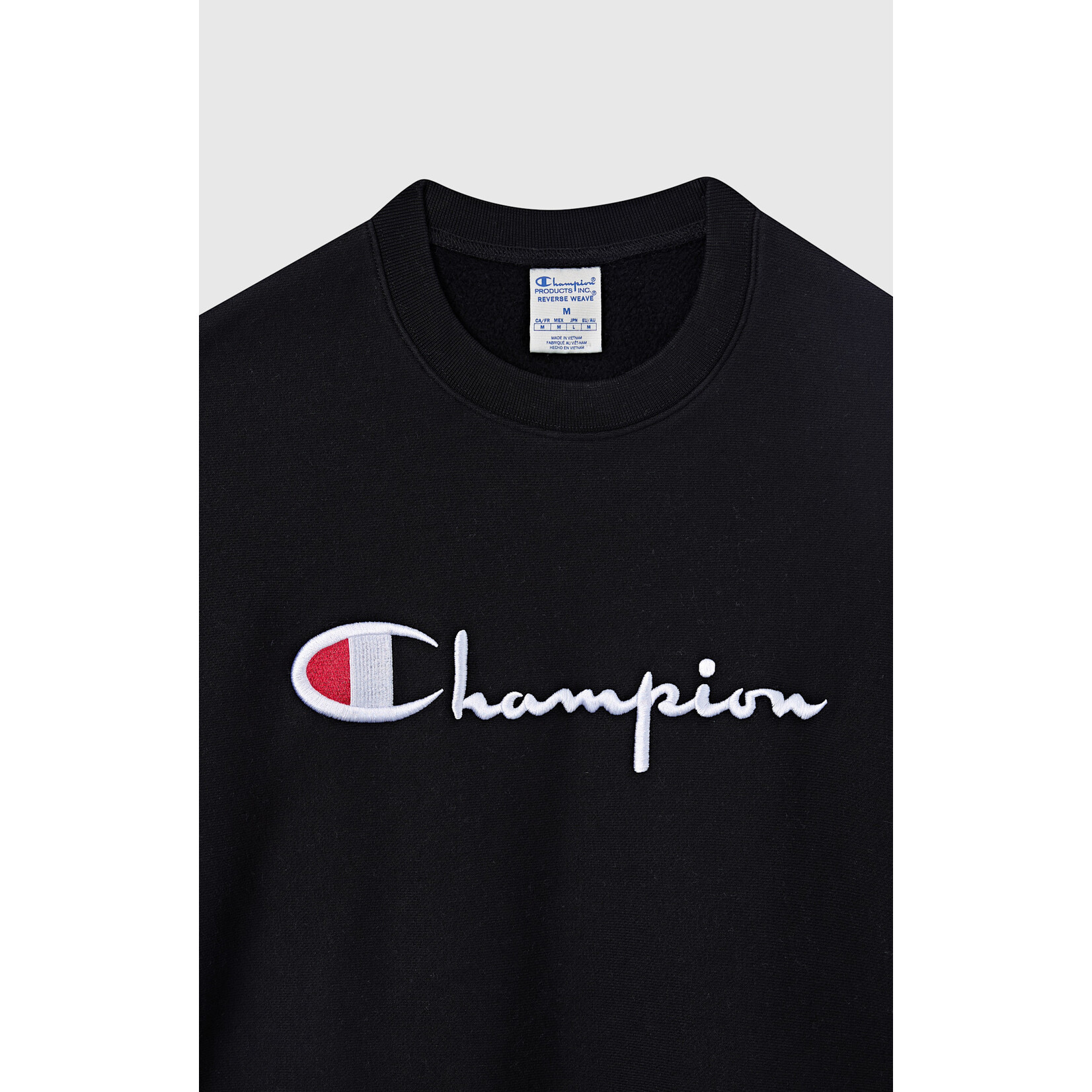 Champion Champion 221338 Crewneck logo sweatshirt black