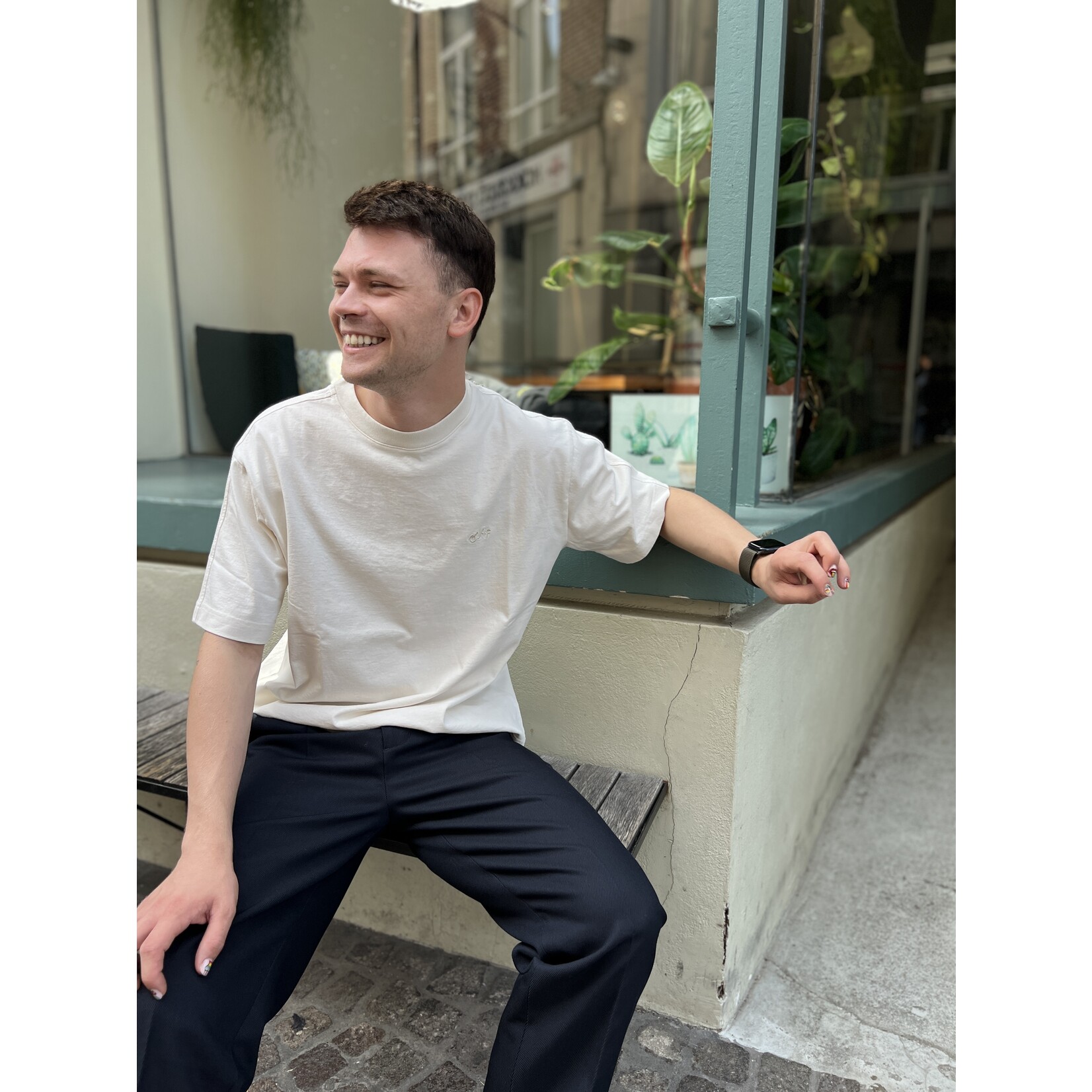 Olaf Hussein Olaf Signature SS Tee off white