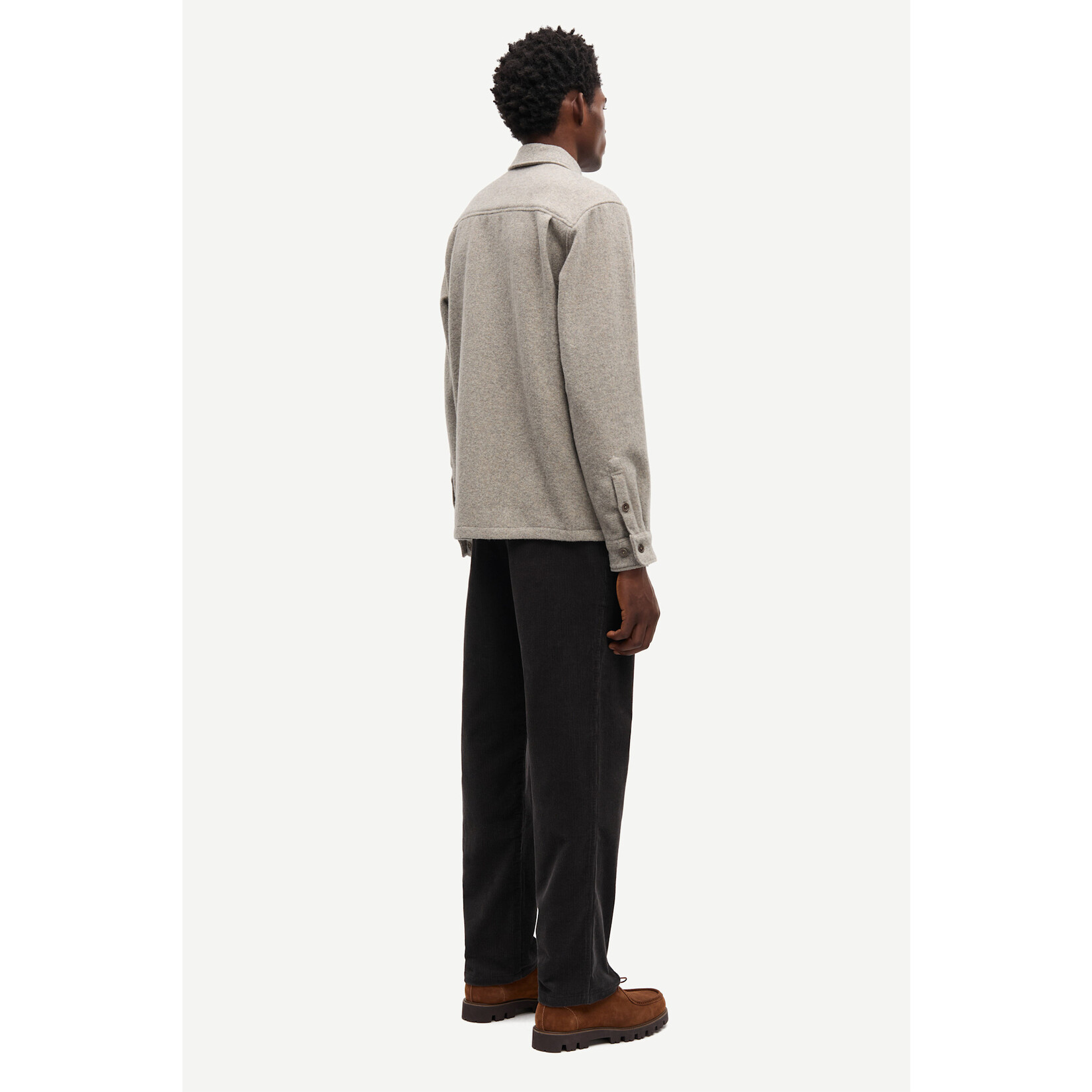 Samsoe & Samsoe Samsoe Samsoe Sadamon JJ Overshirt Elephant Skin