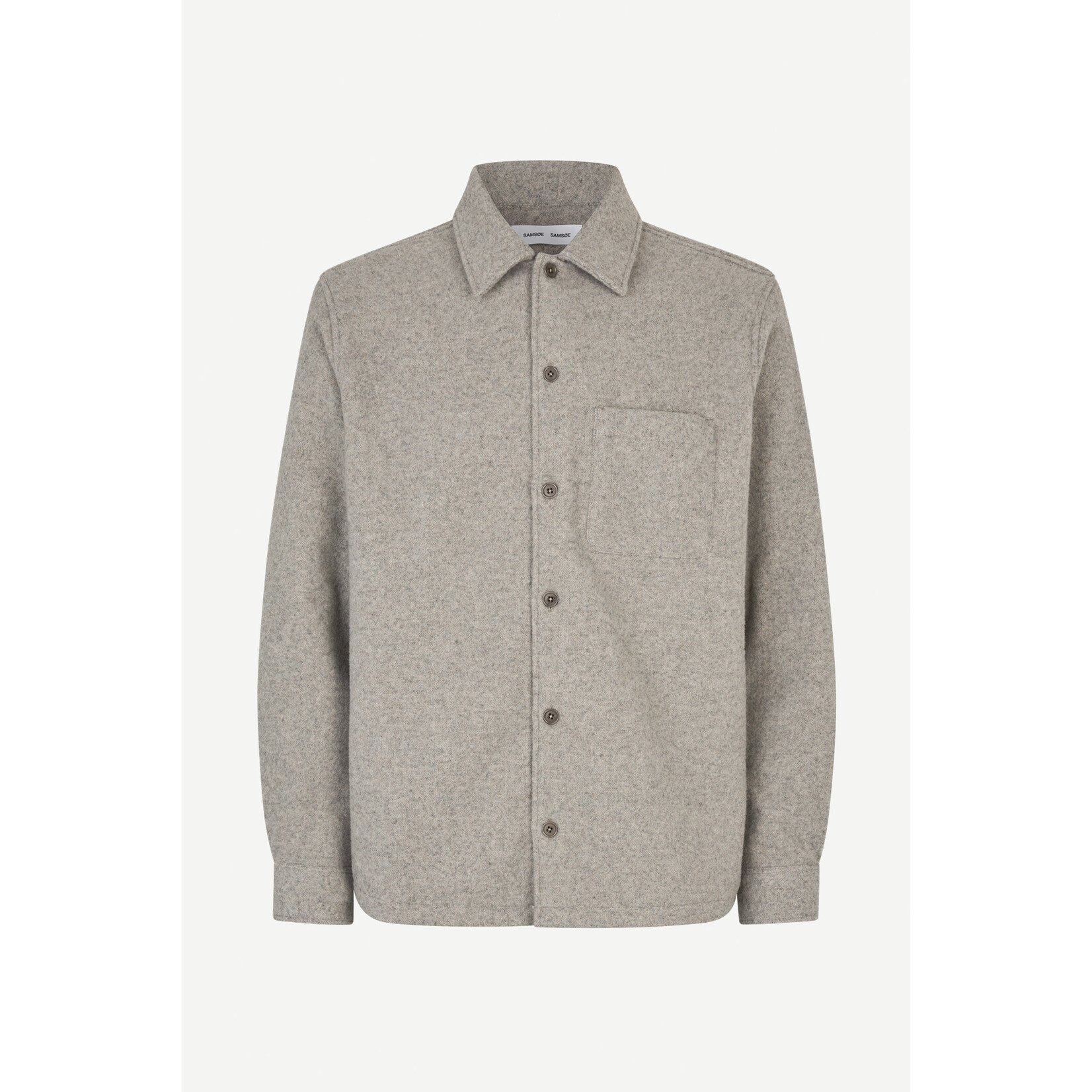 Samsoe & Samsoe Samsoe Samsoe Sadamon JJ Overshirt Elephant Skin
