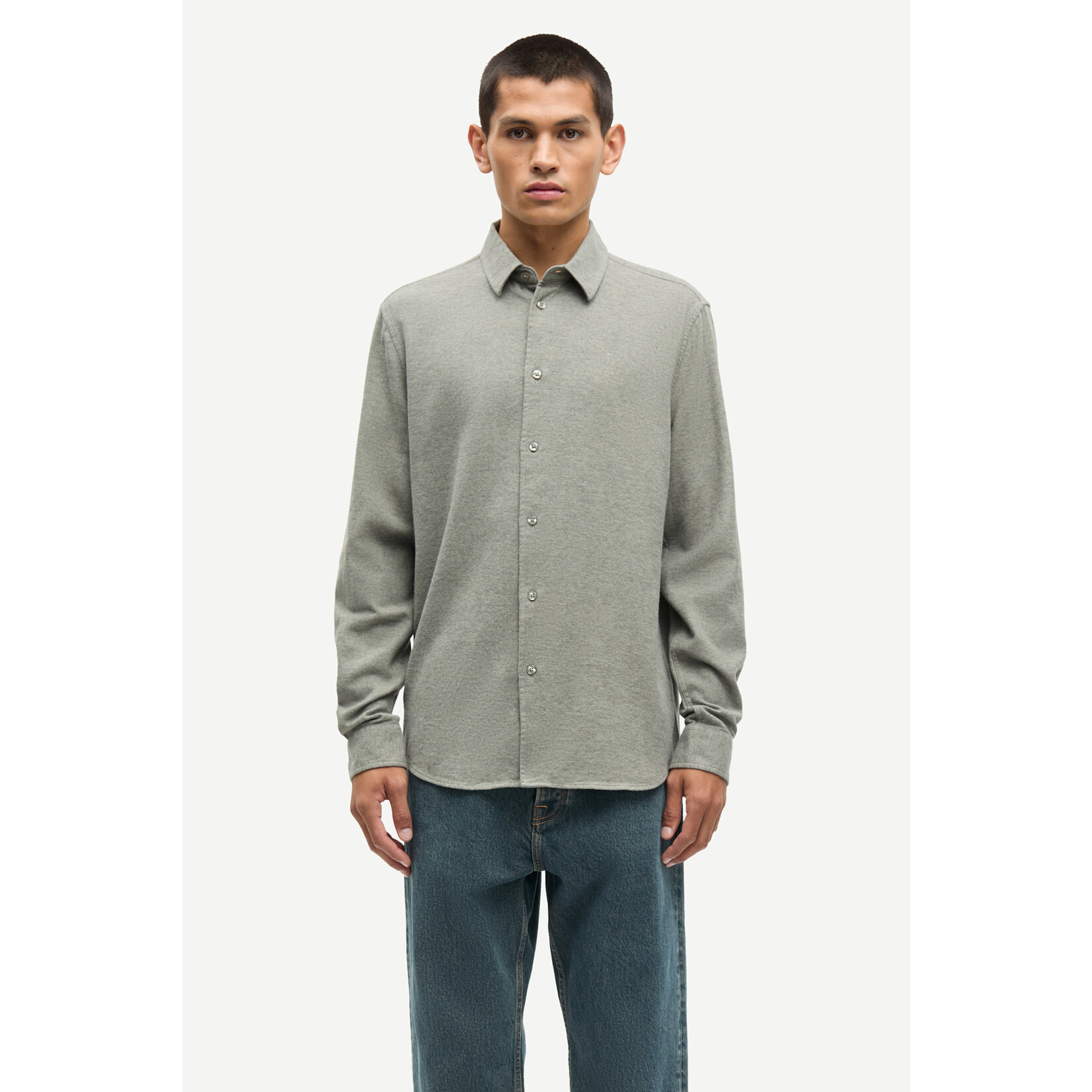 Samsoe & Samsoe Samsoe Samsoe Liam NX Shirt Elephant Skin