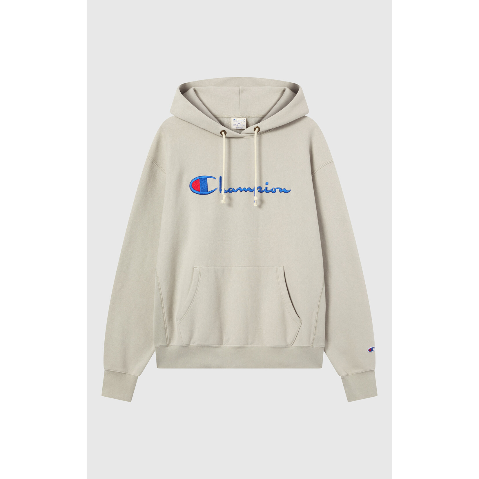 Champion Champion 221337 Hooded logo sweatshirt cement