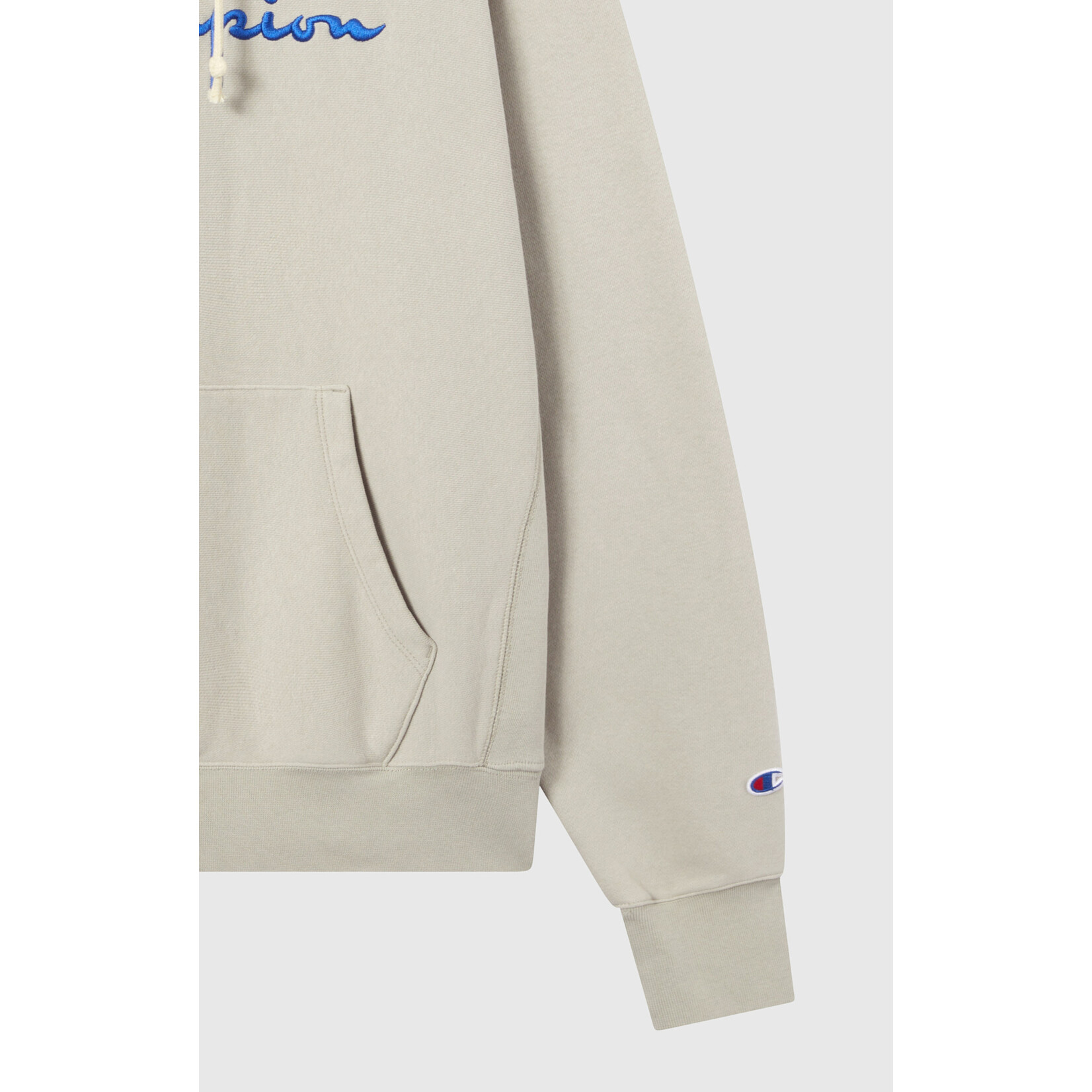 Champion Champion 221337 Hooded logo sweatshirt cement