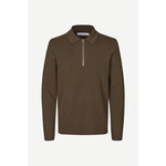 Samsoe & Samsoe Samsoe Samsoe Guna Half Zip Turkish Coffee