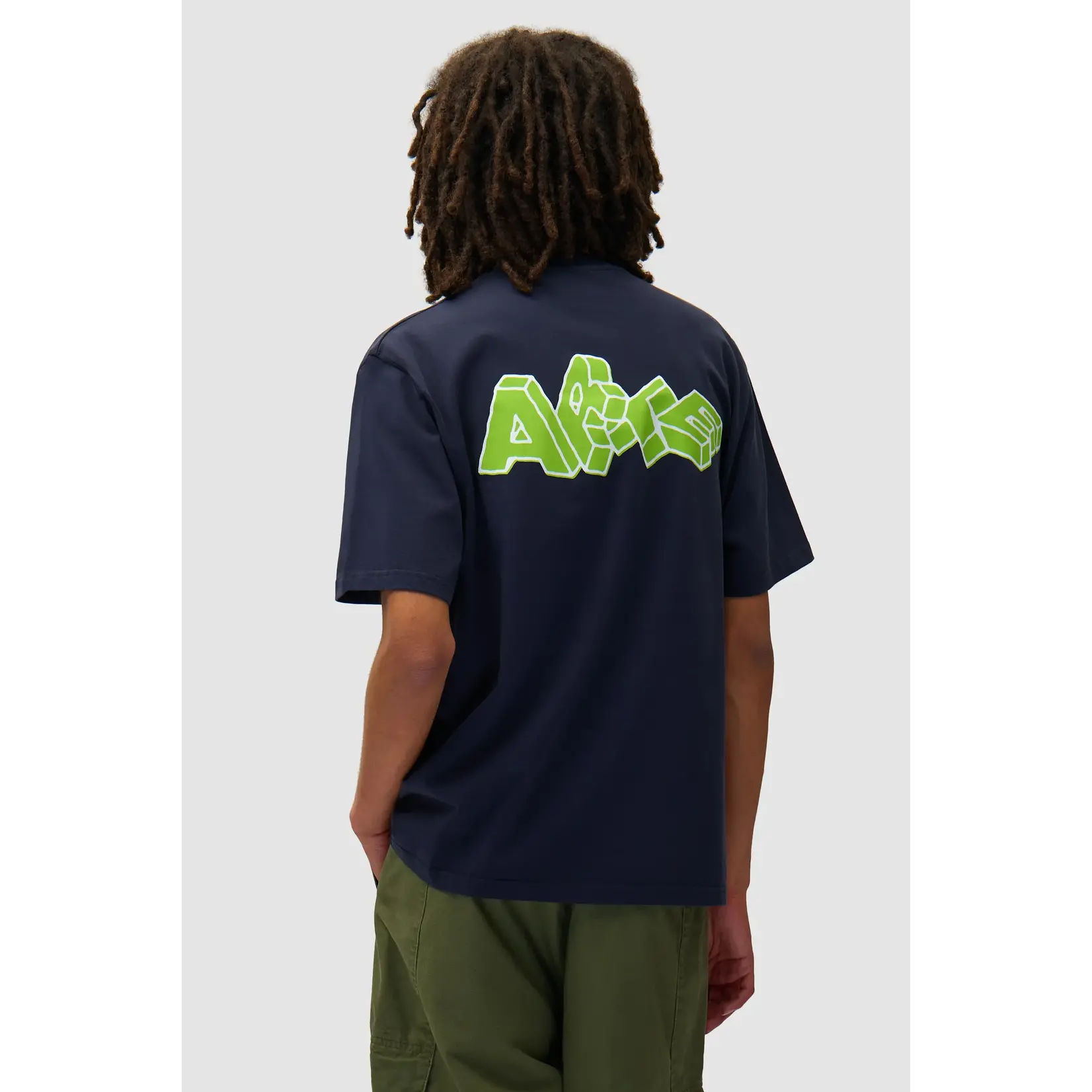 Arte Arte Blocks Print T-shirt navy