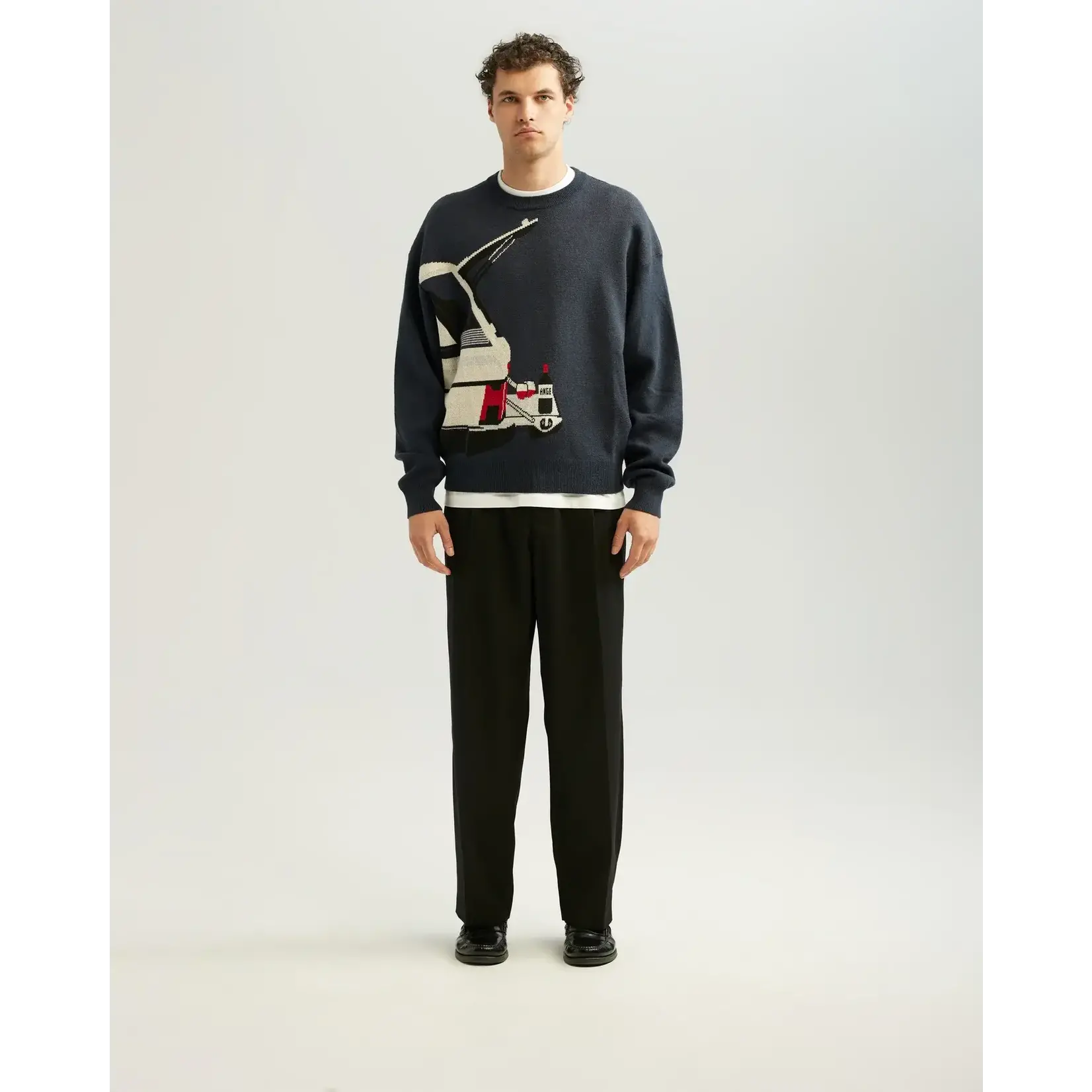 Ange Projects Ange Projects Wine Drive Knit Sweater Navy