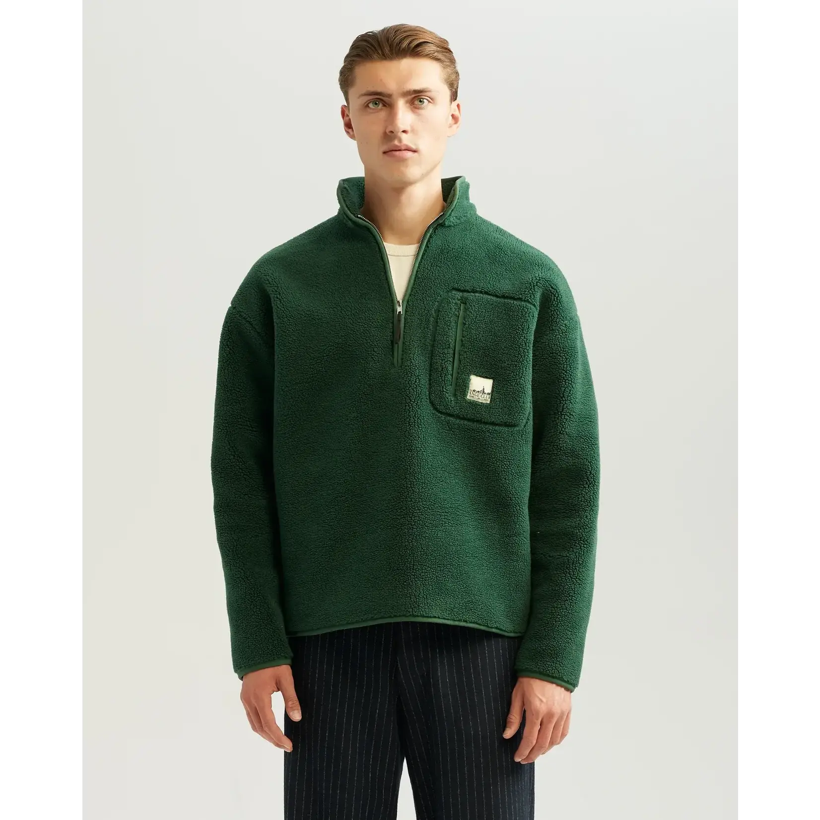 Ange Projects Ange Projects Fleece Half-Zip Green