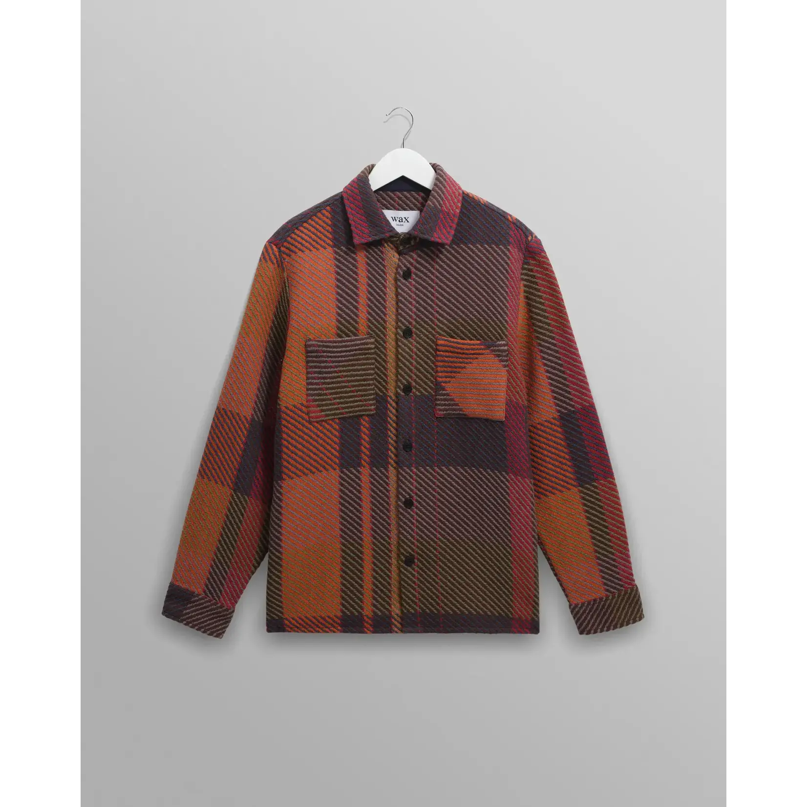 Wax London Wax London Whiting Overshirt Temp Check Orange / Multi