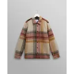 Wax London Wax London Nolan Overshirt Wool Blend Check Natural / Multi