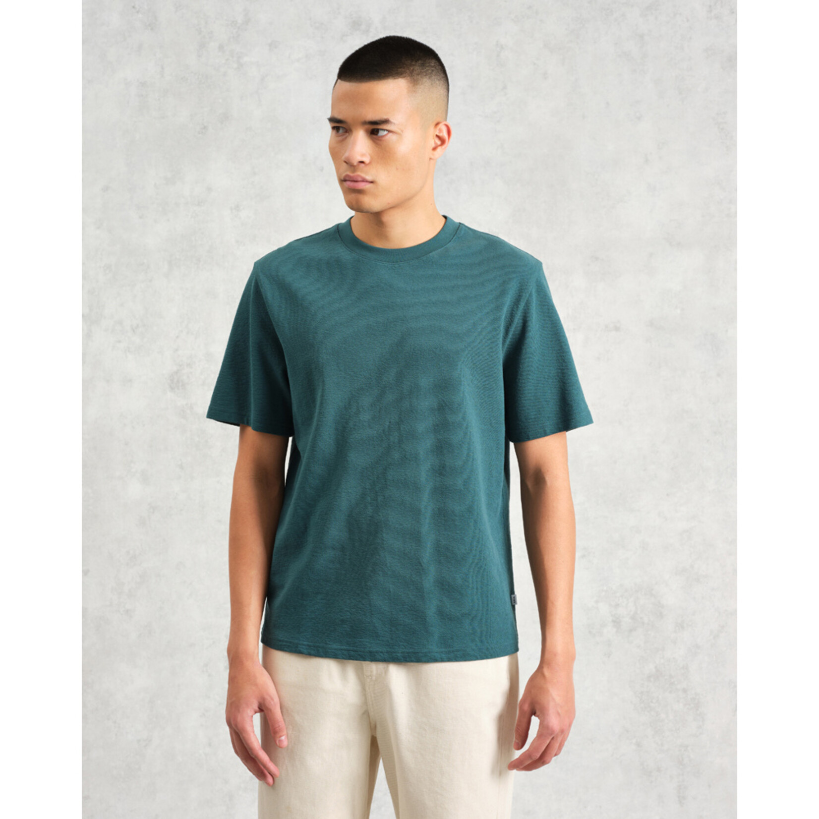 Wax London Wax London Dean SS Tee Jolt Teal