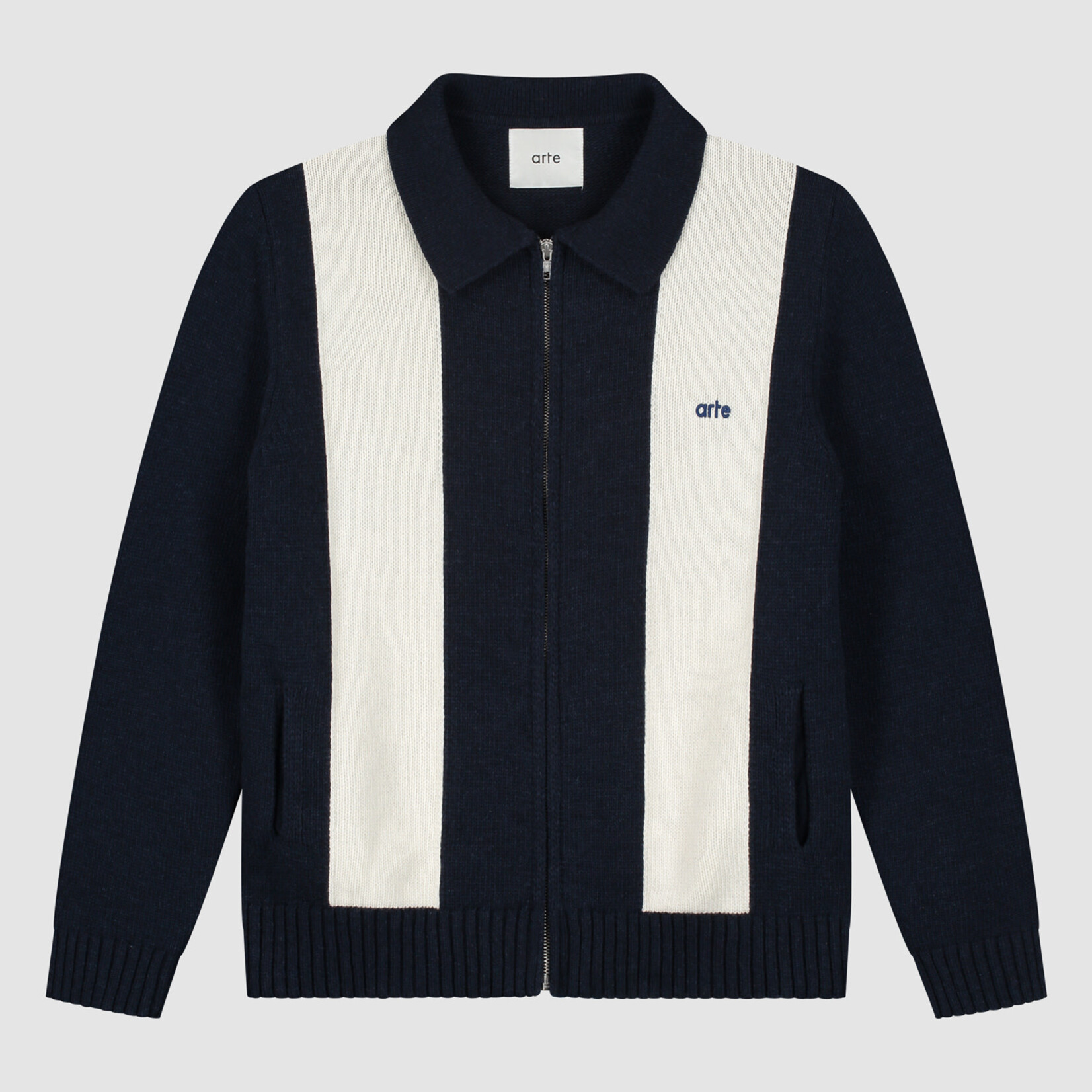 Arte Arte 257k cardigan blue/white