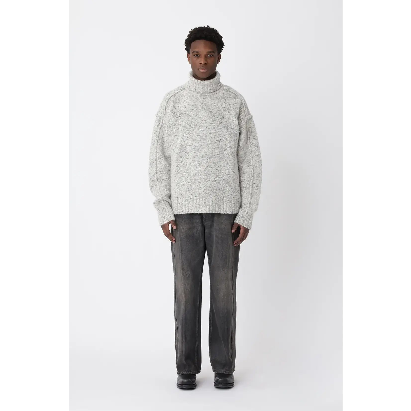 Won Hundred Won Hundred Bristol knit sweater M white comb