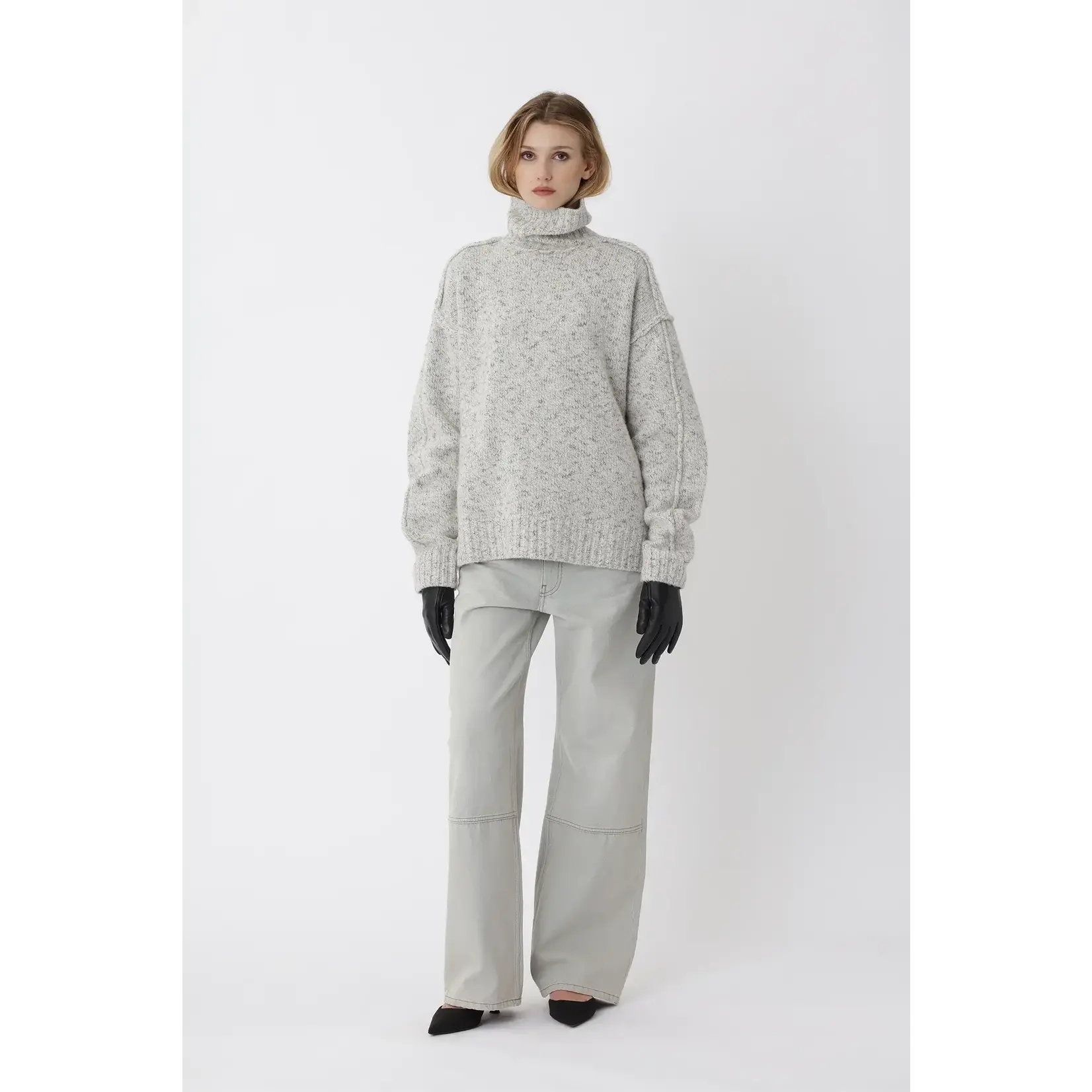 Won Hundred Won Hundred Bristol knit sweater M white comb