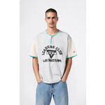 Champion 221839 baseball T-shirt grey/cream