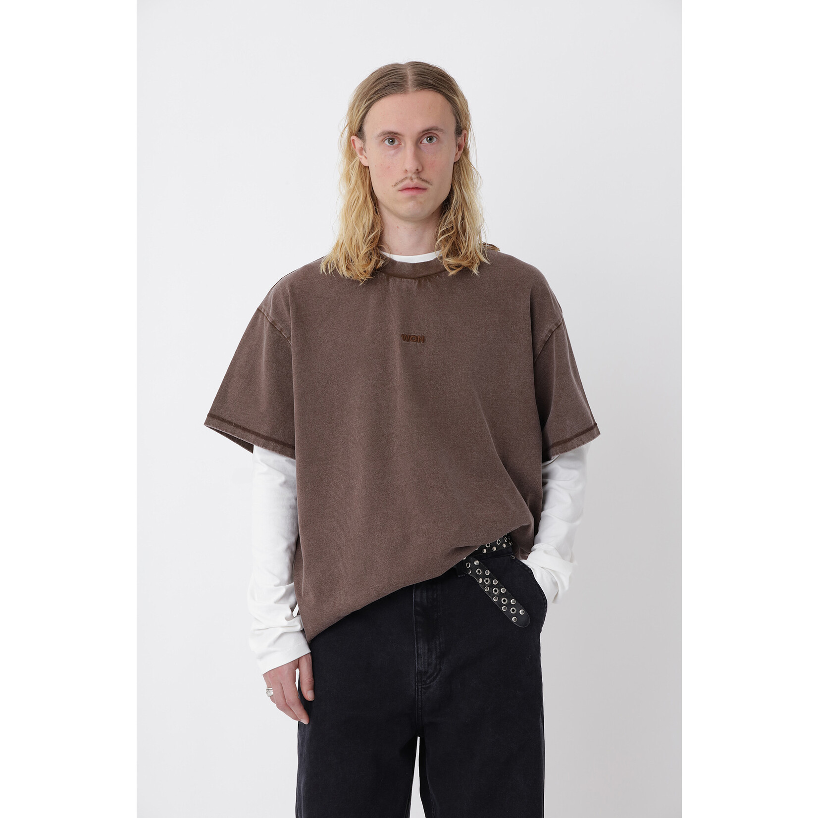 Won Hundred Won Hundred Staff boxy Tee washed carafe