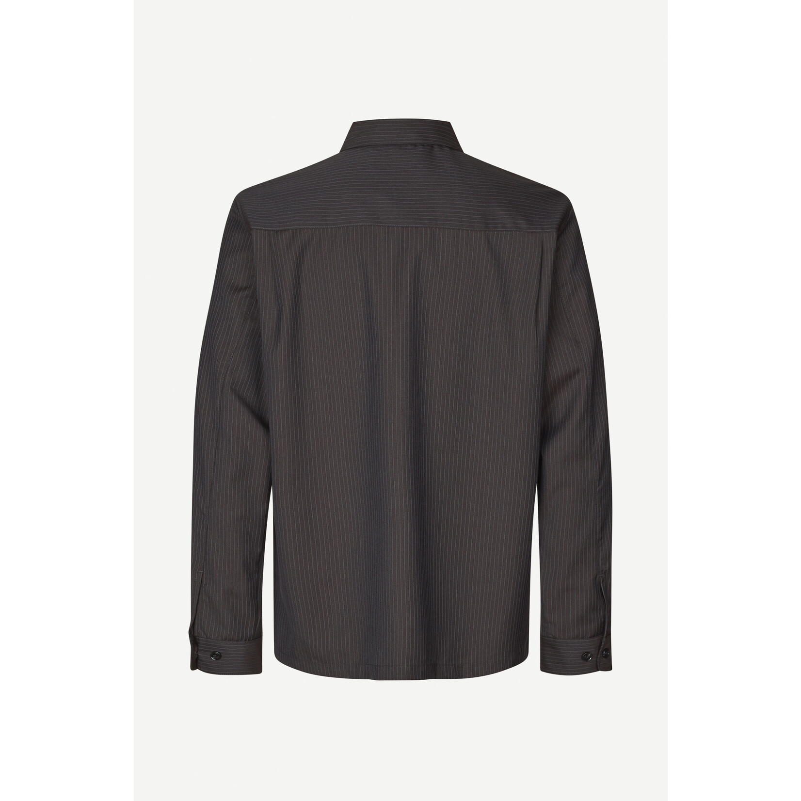 Samsoe & Samsoe Samsoe Samsoe Sadamon GO overshirt Turkish coffee pinstripe