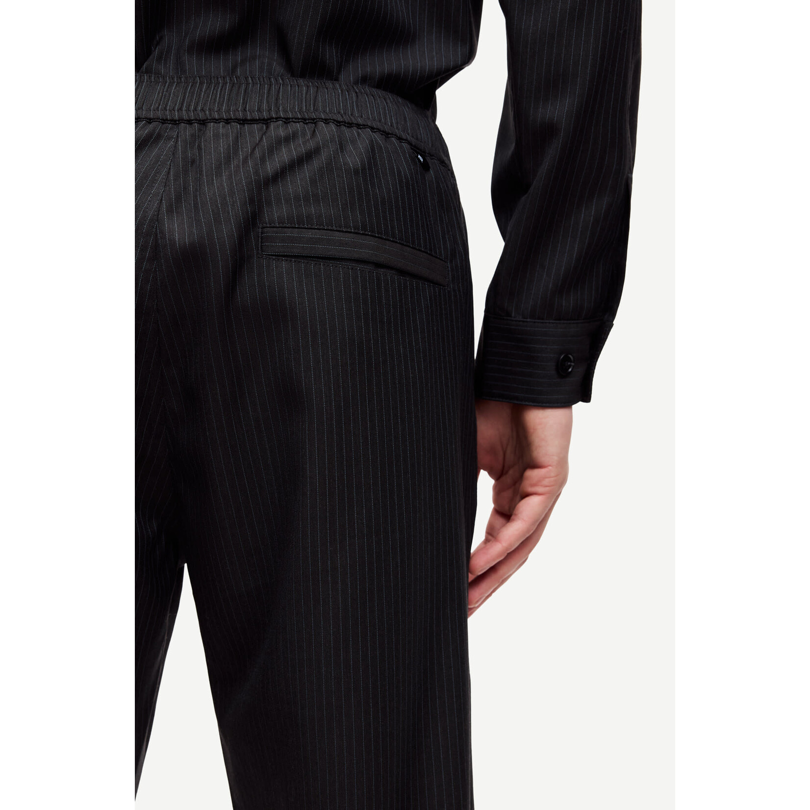 Samsoe & Samsoe Samsoe Samsoe Sajabari X trousers Turkish coffee pinstripe