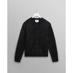 Wax London Wax London Alban Cardigan Floral Texture Jcqrd Black/Green