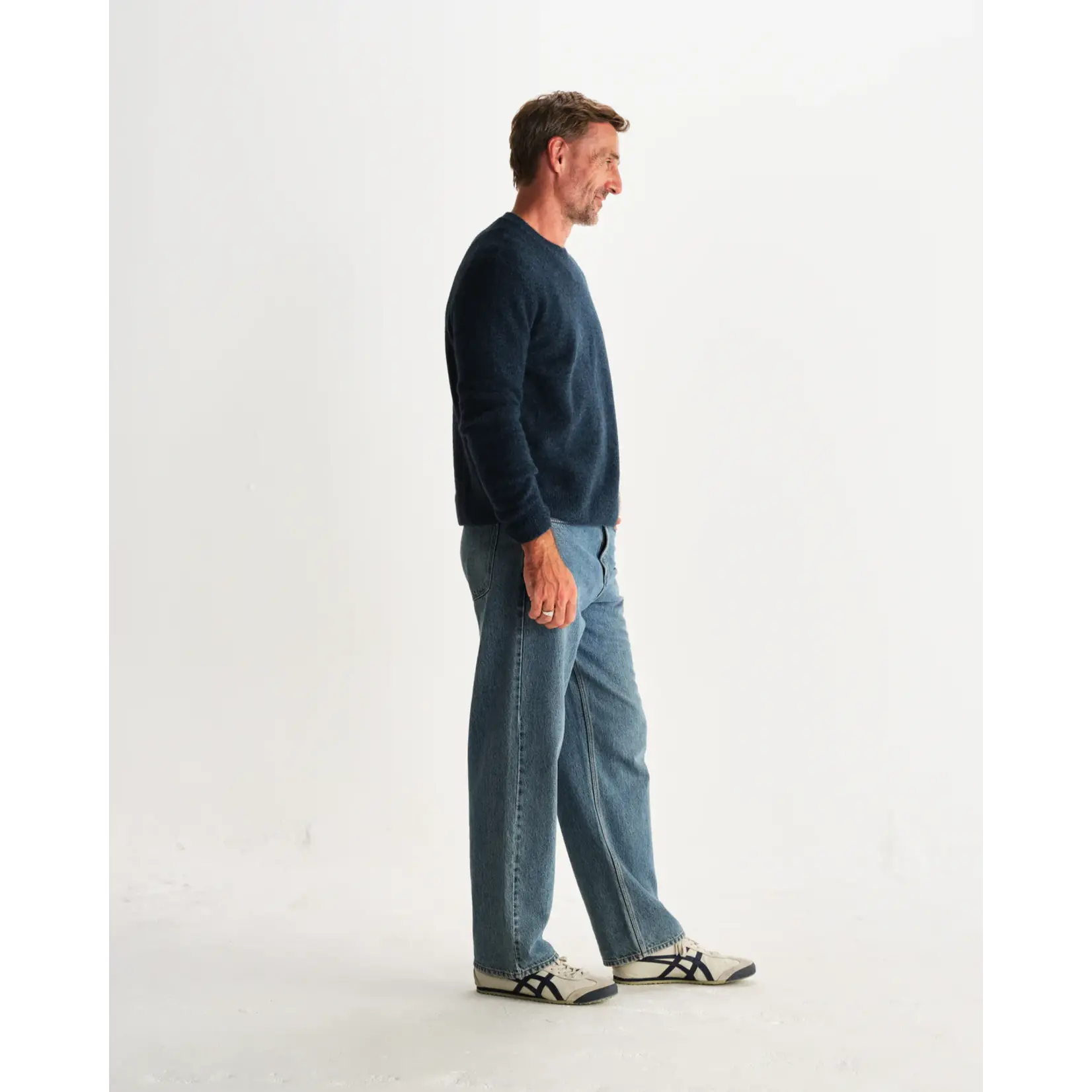 Wax London Wax London Wilde Crew Fluffy Wool Blend Teal