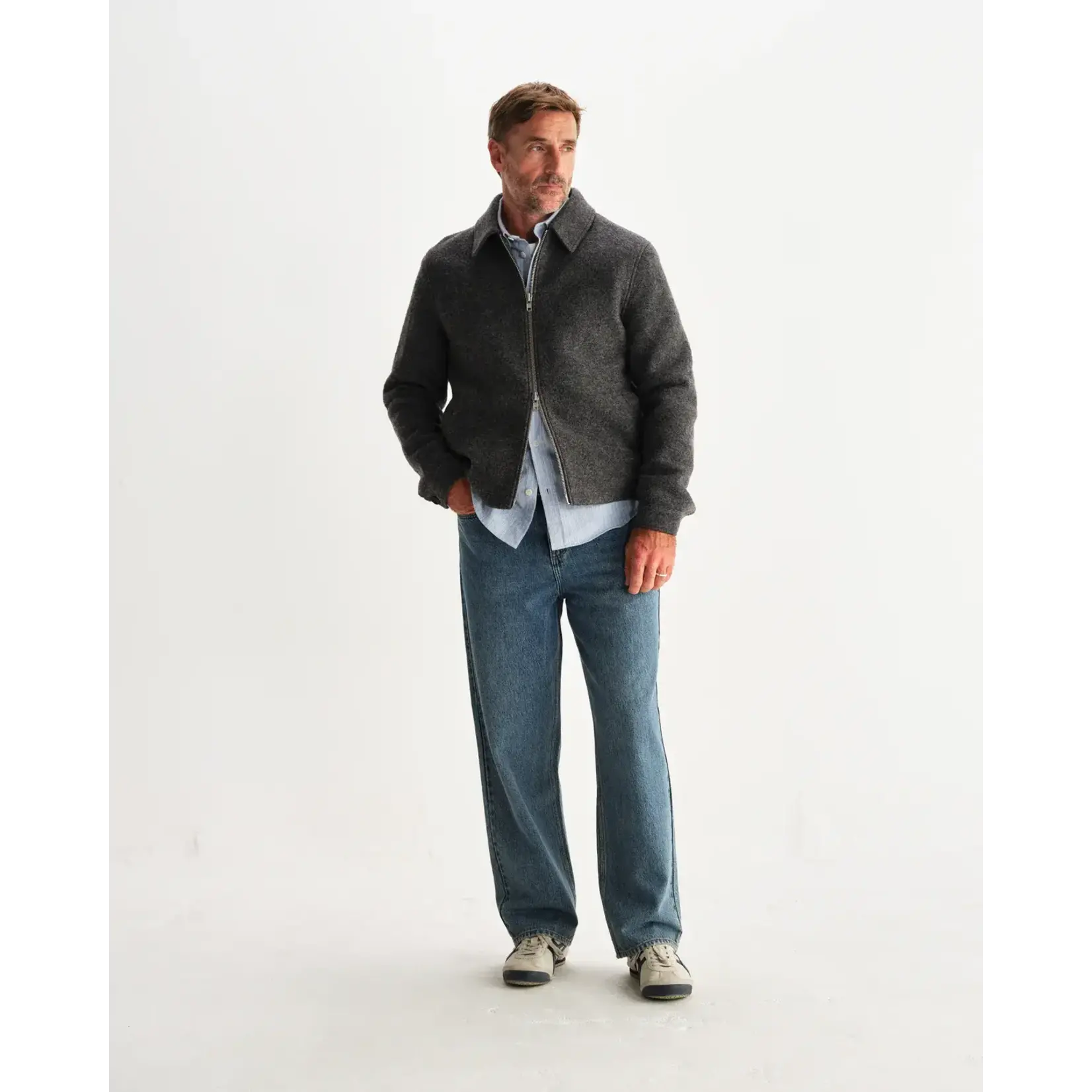 Wax London Wax London Eldon wool jacket grey