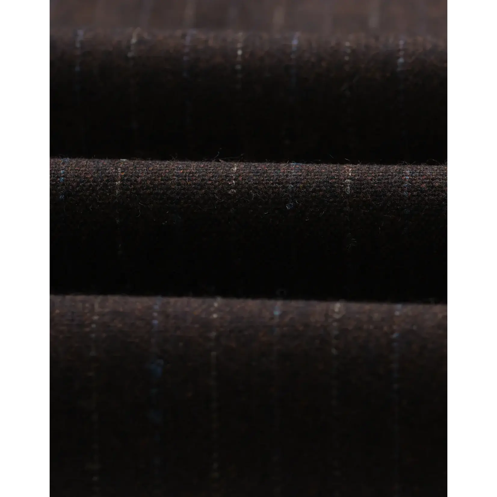 Wax London Wax London Aston trouser wool pinstripe dark brown