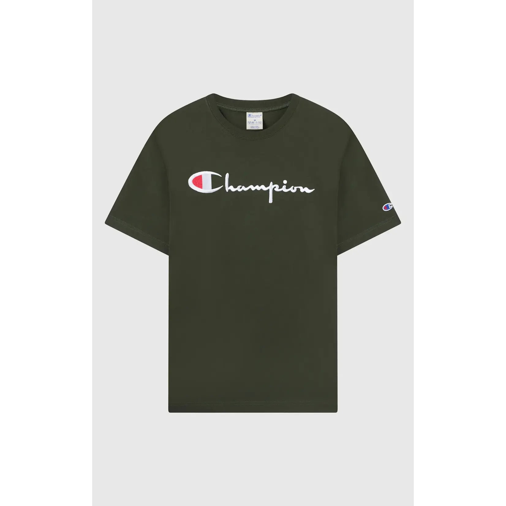 Champion Champion 221339 ss logo Tee dark green