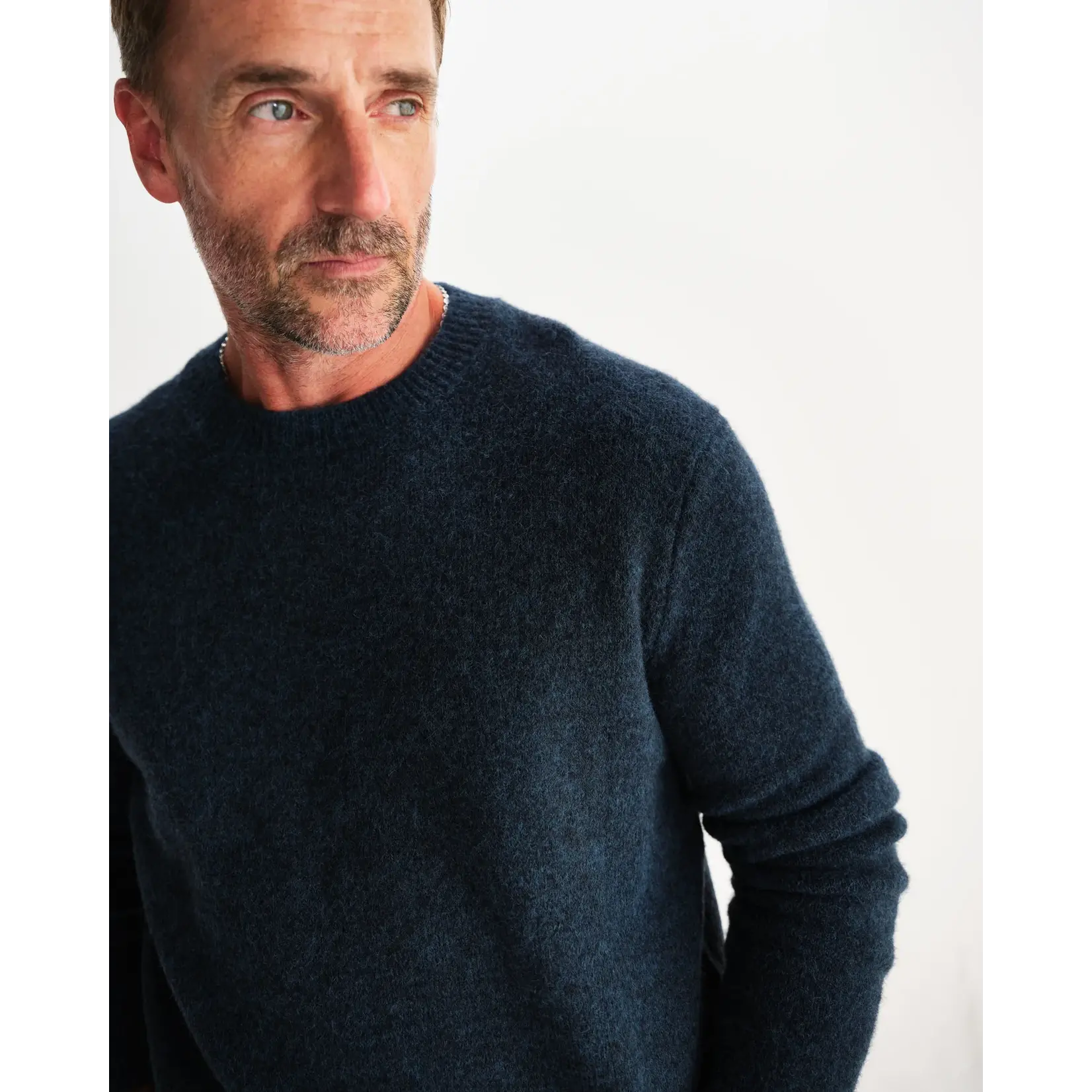 Wax London Wax London Wilde Crew Fluffy Wool Blend Teal