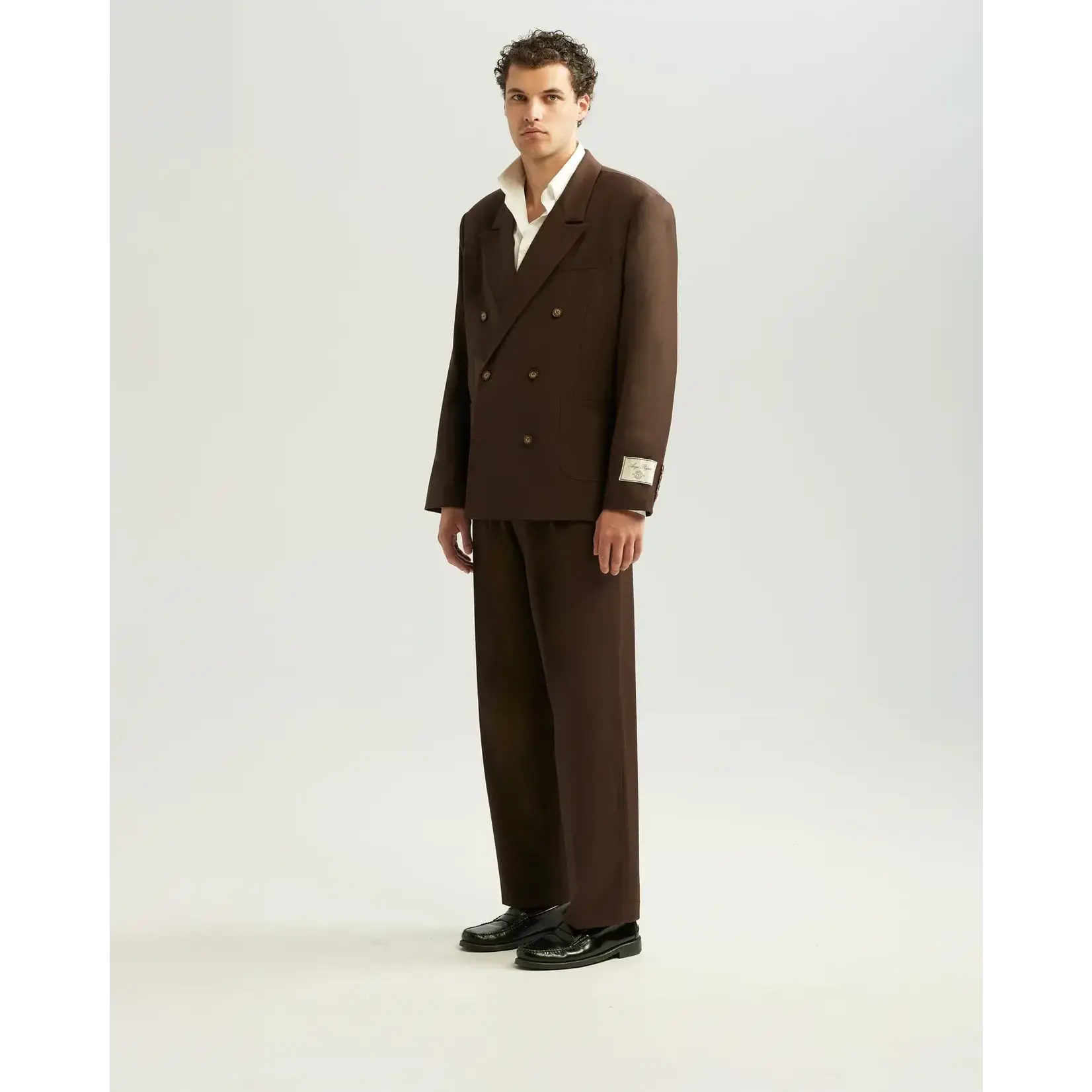 Ange Projects Ange Projects Double Breasted blazer Brown