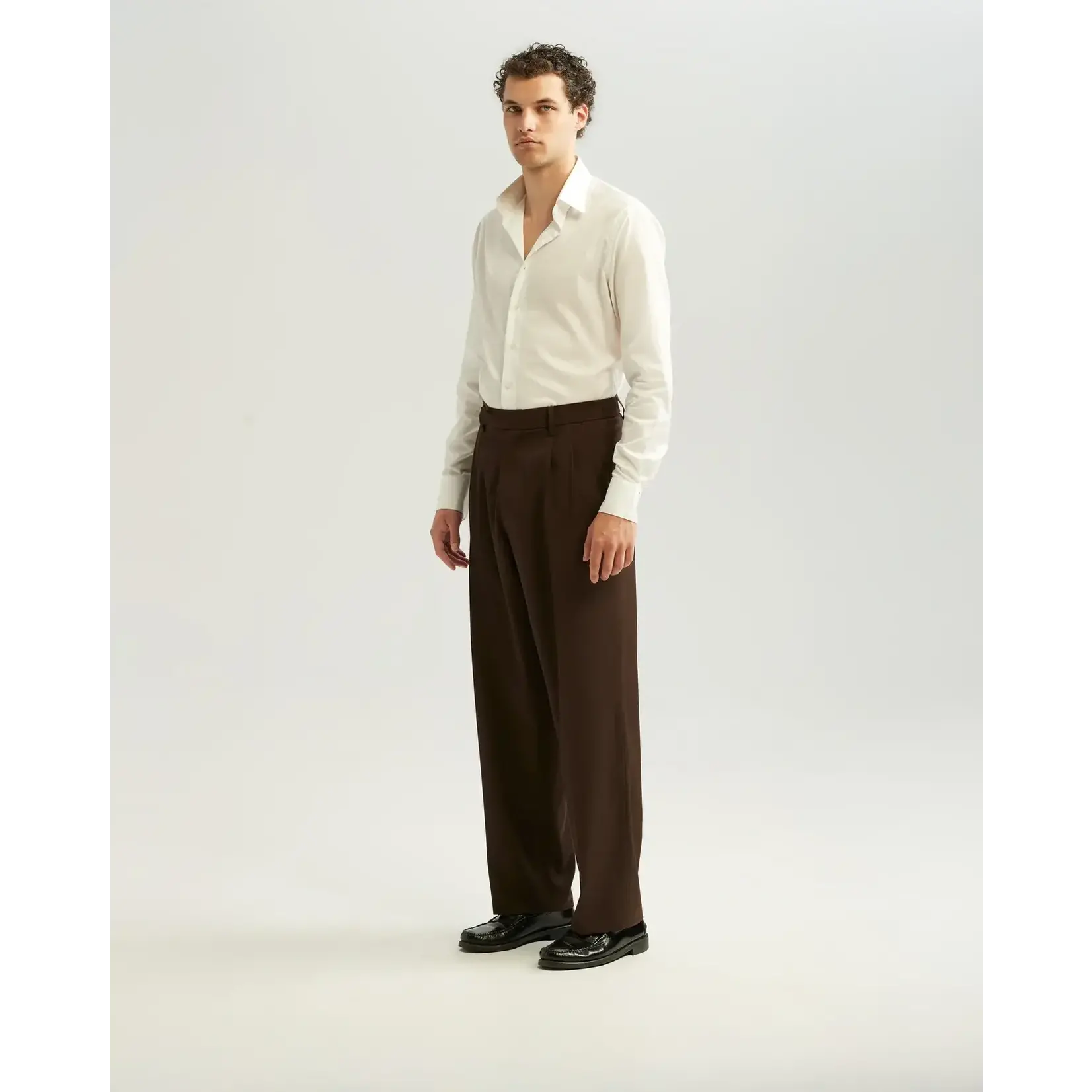 Ange Projects Ange Projects Pleated Pantalon Brown